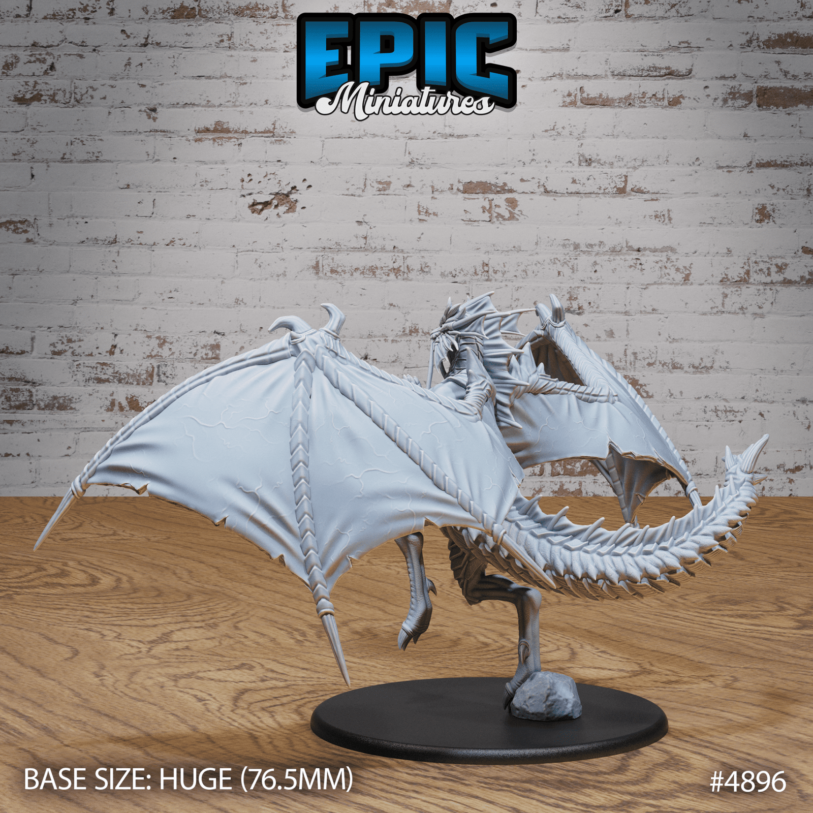 Platinum Dragon 4896 - 4898 by Epic Miniatures | D&D Tabletop Miniatures | Buy Online from The Home Crafters