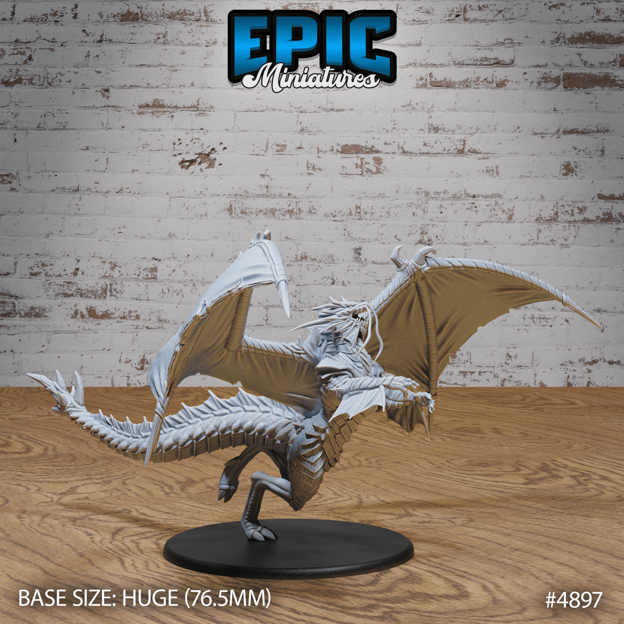 Platinum Dragon 4896 - 4898 by Epic Miniatures | D&D Tabletop Miniatures | Buy Online from The Home Crafters