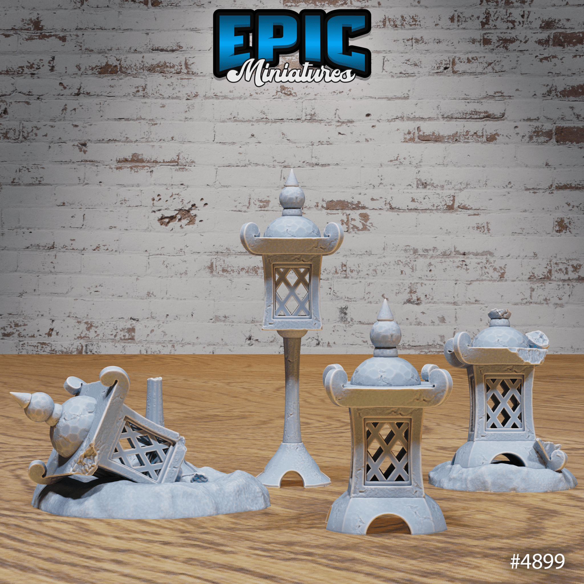 Eastern Temple Terrain Scatter Full Set of 35 Models | Legends of the East | Epic Miniatures | D&D Tabletop Miniature | Buy Online from The Home Crafters