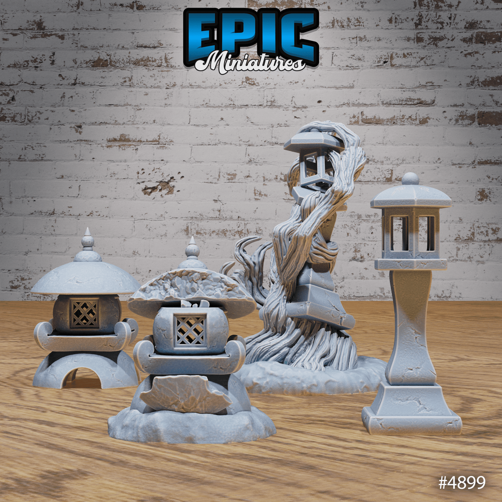 Eastern Temple Terrain Scatter Full Set of 35 Models | Legends of the East | Epic Miniatures | D&D Tabletop Miniature | Buy Online from The Home Crafters