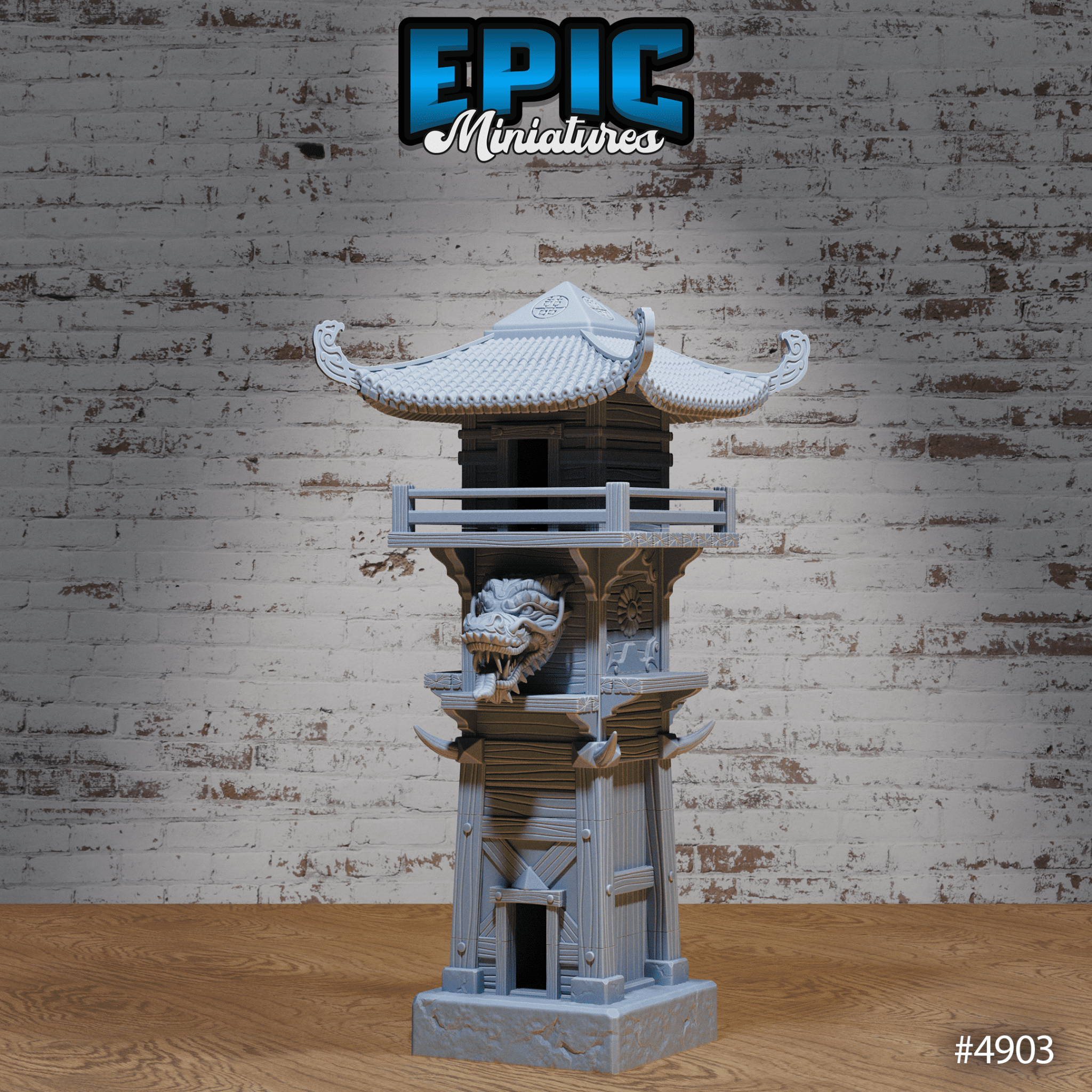 Dragon Watch Tower | Legends of the East Collection | Epic Miniatures | D&D Tabletop Terrain | Buy Online from The Home Crafters