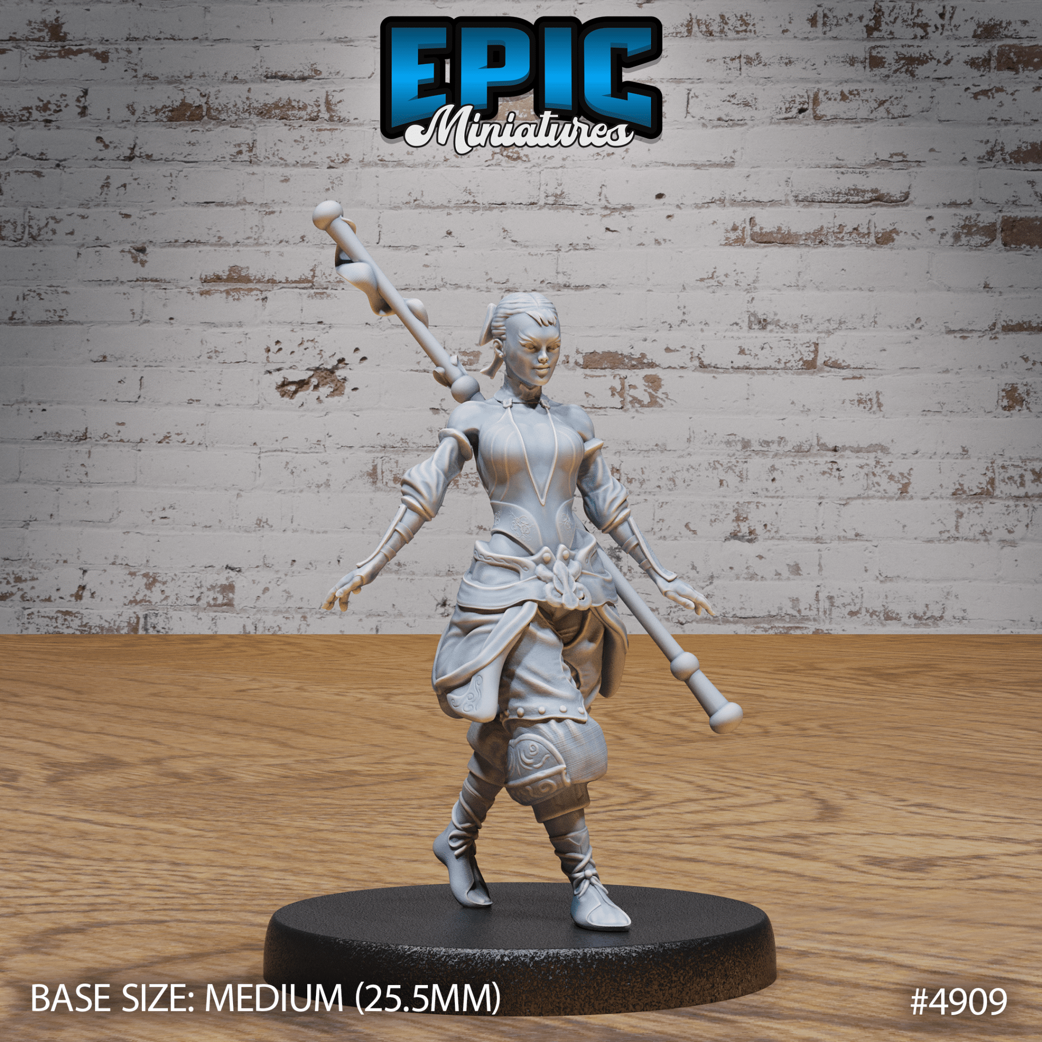 Female Monk Adventurer (4909 - 4911) | Epic Miniatures | D&D & Tabletop Miniatures | Buy Online from The Home Crafters