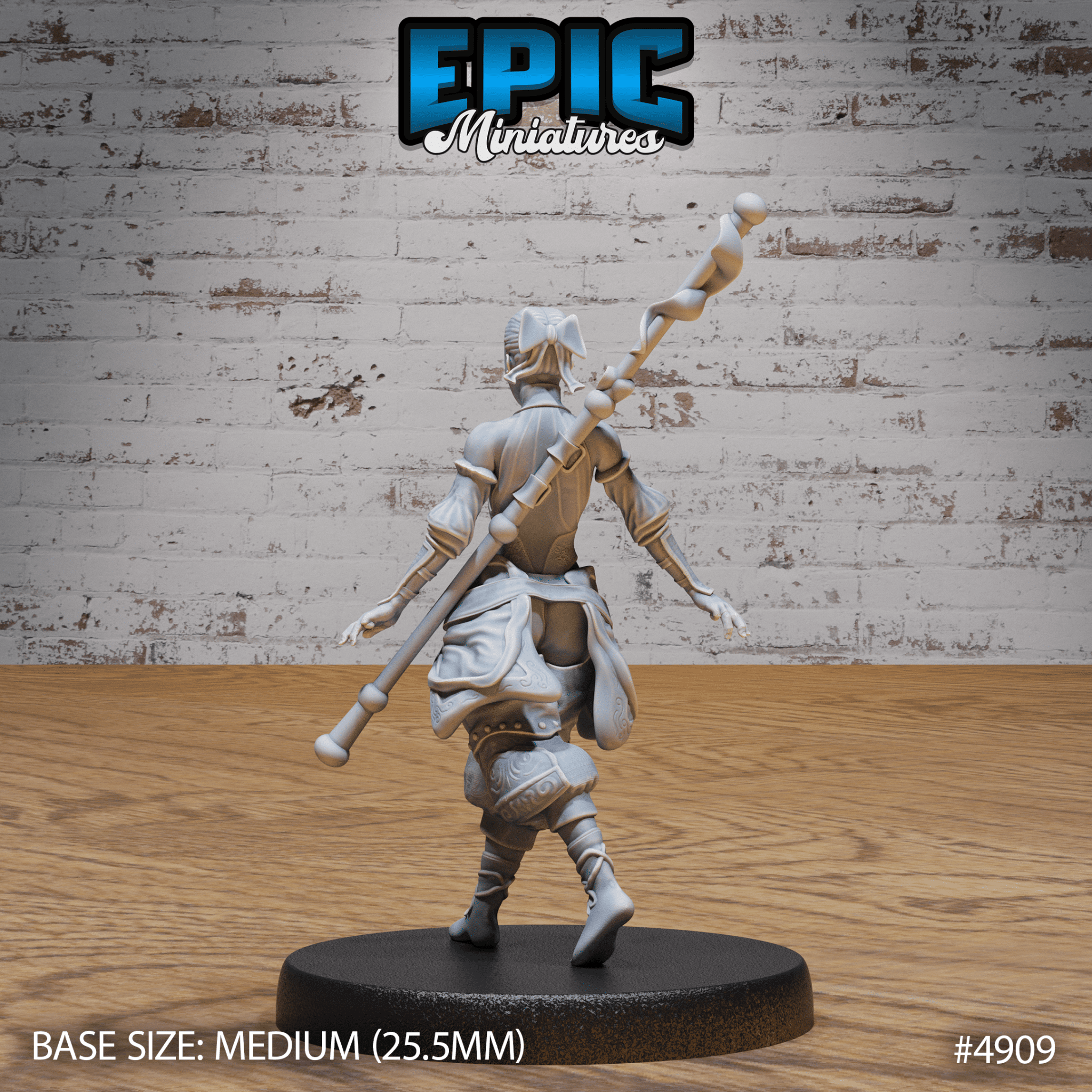 Female Monk Adventurer (4909 - 4911) | Epic Miniatures | D&D & Tabletop Miniatures | Buy Online from The Home Crafters
