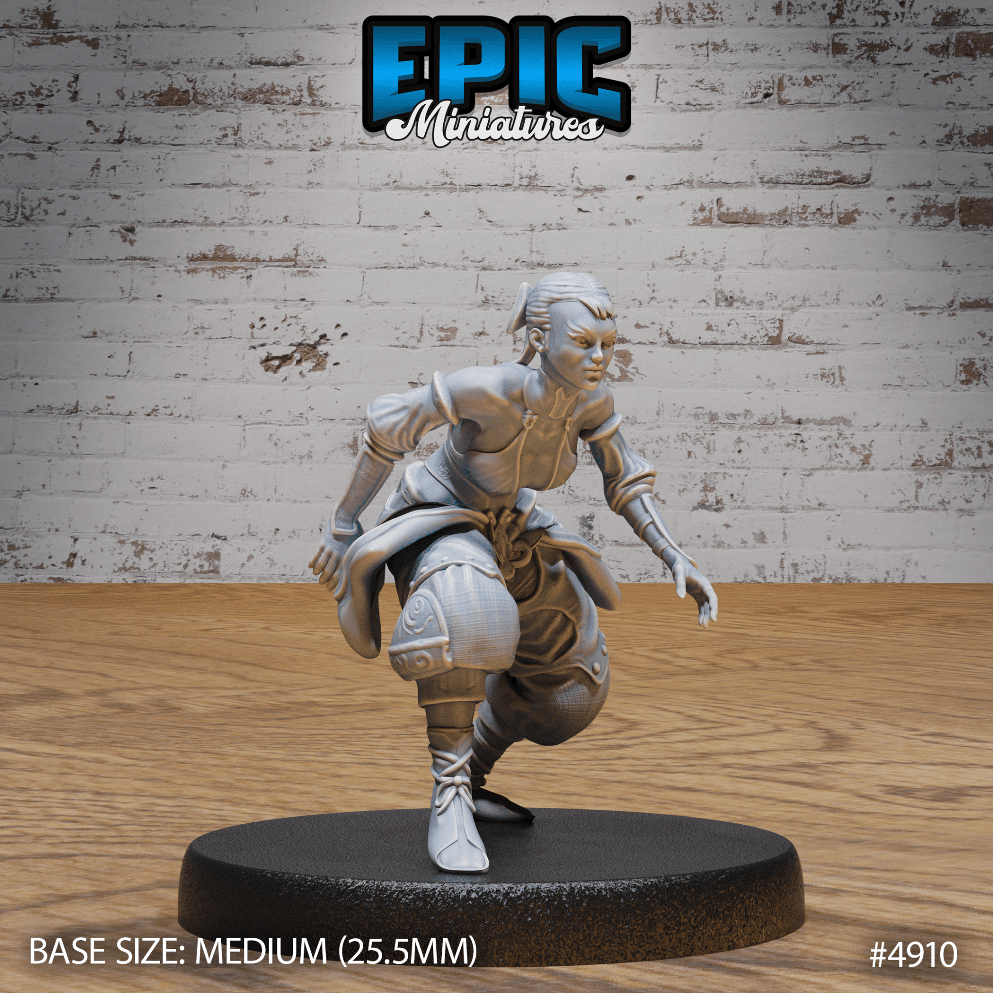 Female Monk Adventurer (4909 - 4911) | Epic Miniatures | D&D & Tabletop Miniatures | Buy Online from The Home Crafters