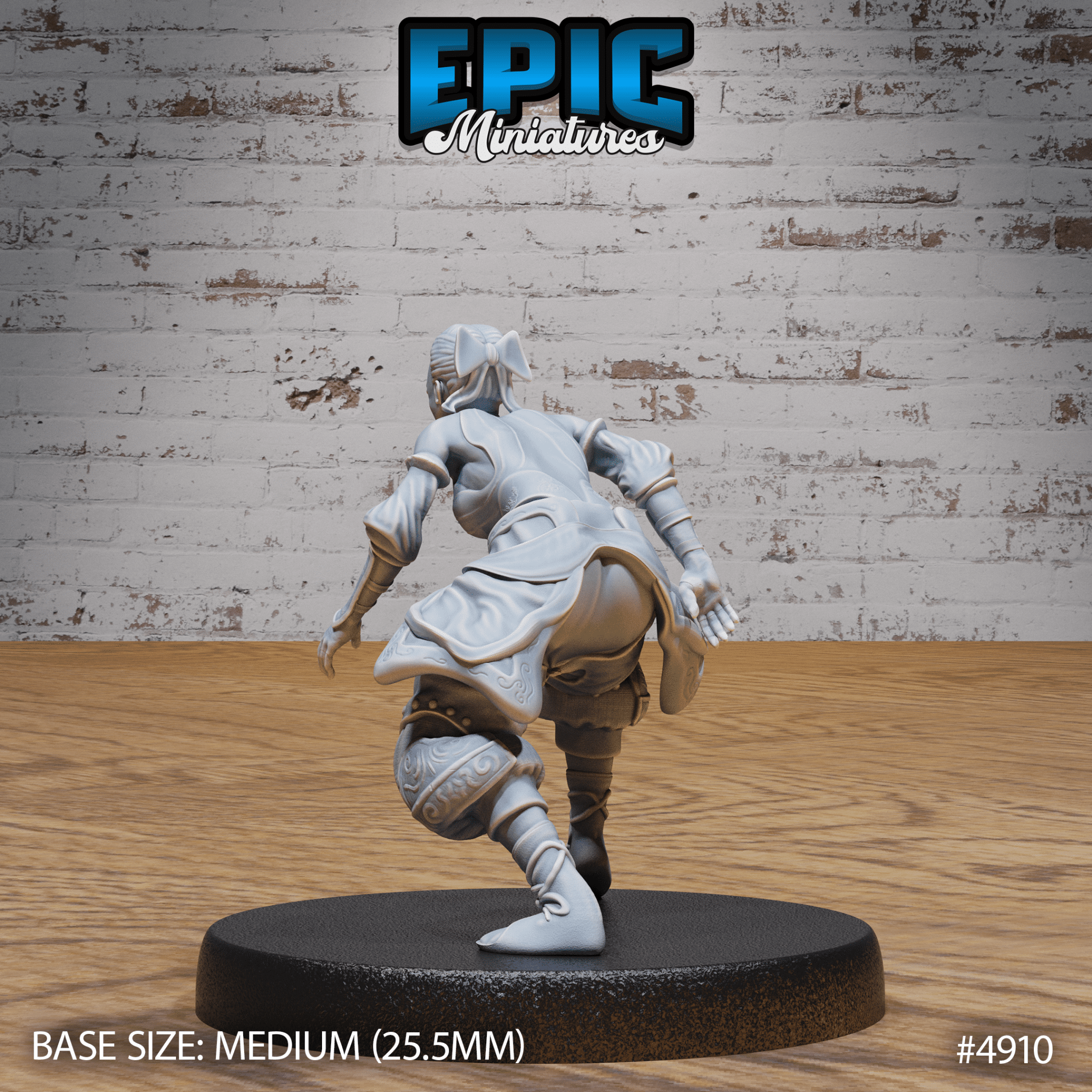 Female Monk Adventurer (4909 - 4911) | Epic Miniatures | D&D & Tabletop Miniatures | Buy Online from The Home Crafters