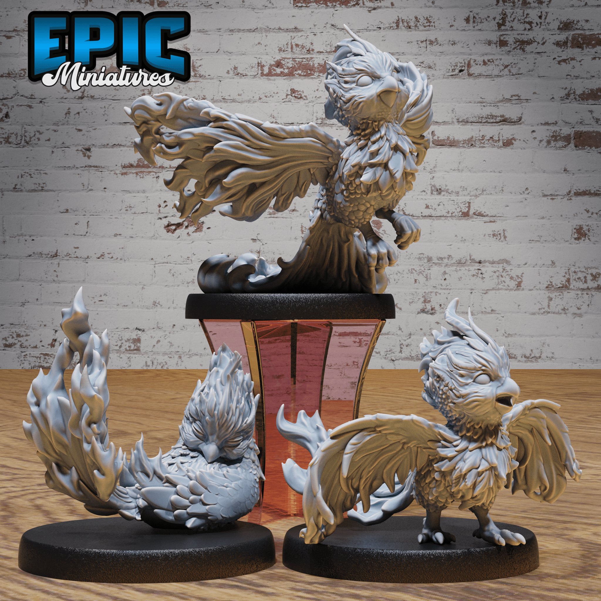 Phoenix Hatchling 4915 - 4917 | Epic Miniatures | D&D Tabletop Miniature | Mystical Creature for Roleplaying and Wargaming | Buy Online from The Home Crafters
