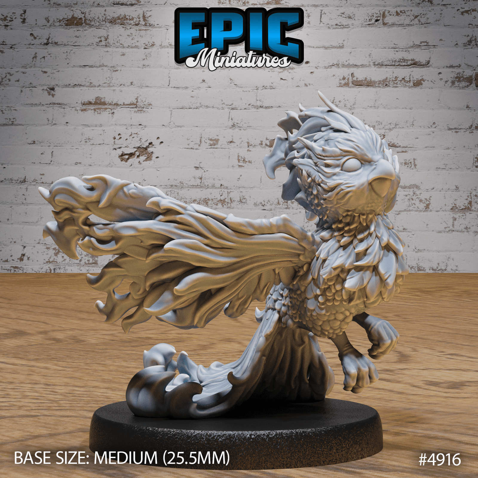 Phoenix Hatchling 4915 - 4917 | Epic Miniatures | D&D Tabletop Miniature | Mystical Creature for Roleplaying and Wargaming | Buy Online from The Home Crafters