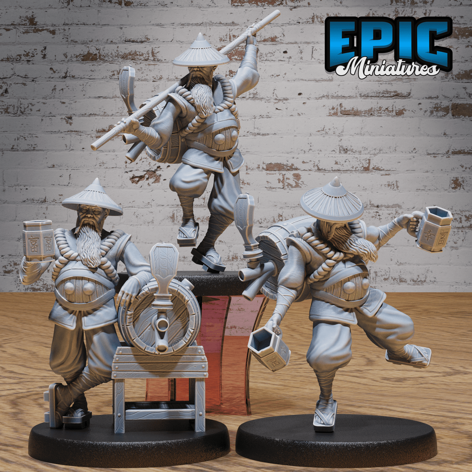 Drunk Master 4918 - 4920 | Epic Miniatures | D&D Tabletop Miniature | Unpredictable Martial Arts Hero for Fantasy Roleplaying | Buy Online from The Home Crafters