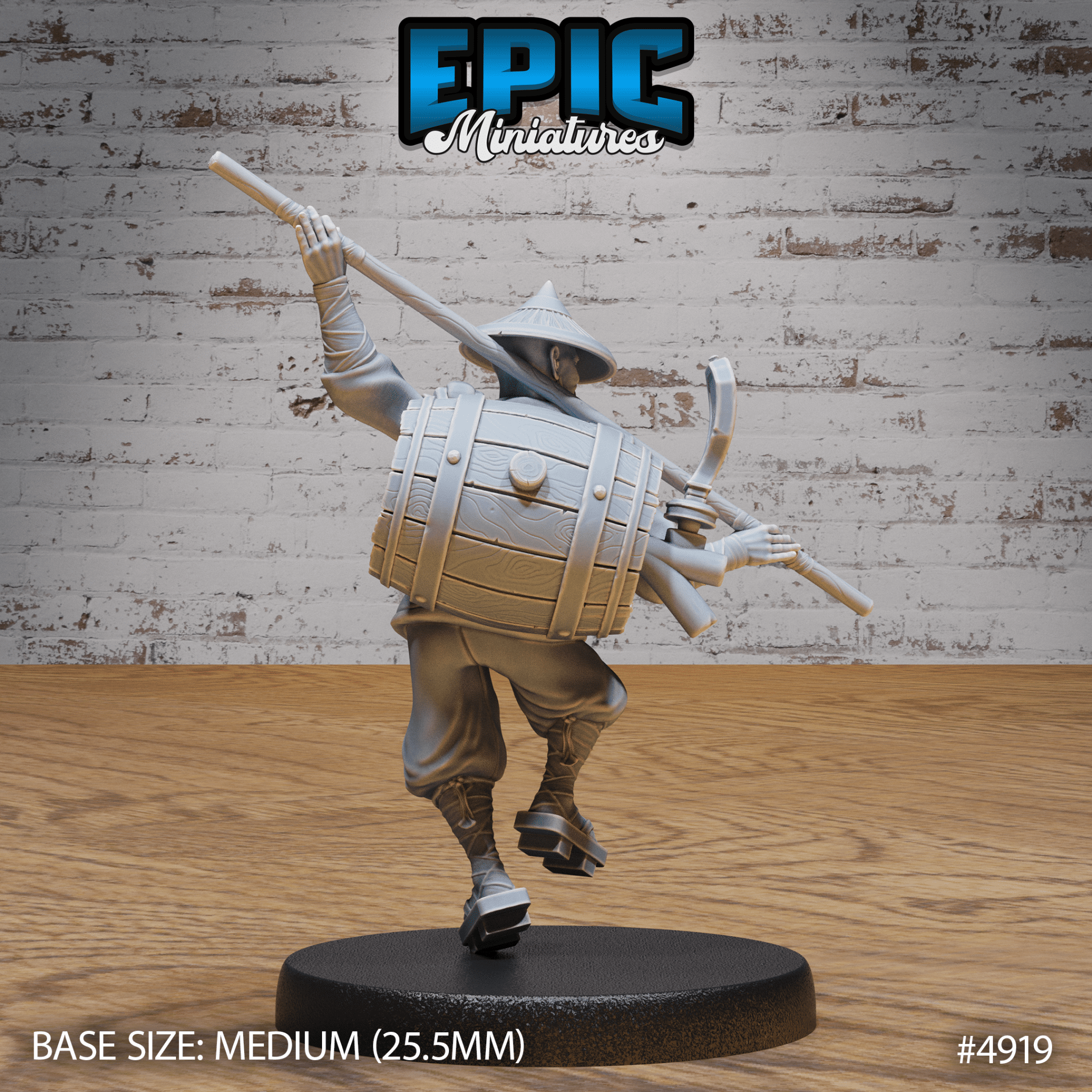 Drunk Master 4918 - 4920 | Epic Miniatures | D&D Tabletop Miniature | Unpredictable Martial Arts Hero for Fantasy Roleplaying | Buy Online from The Home Crafters