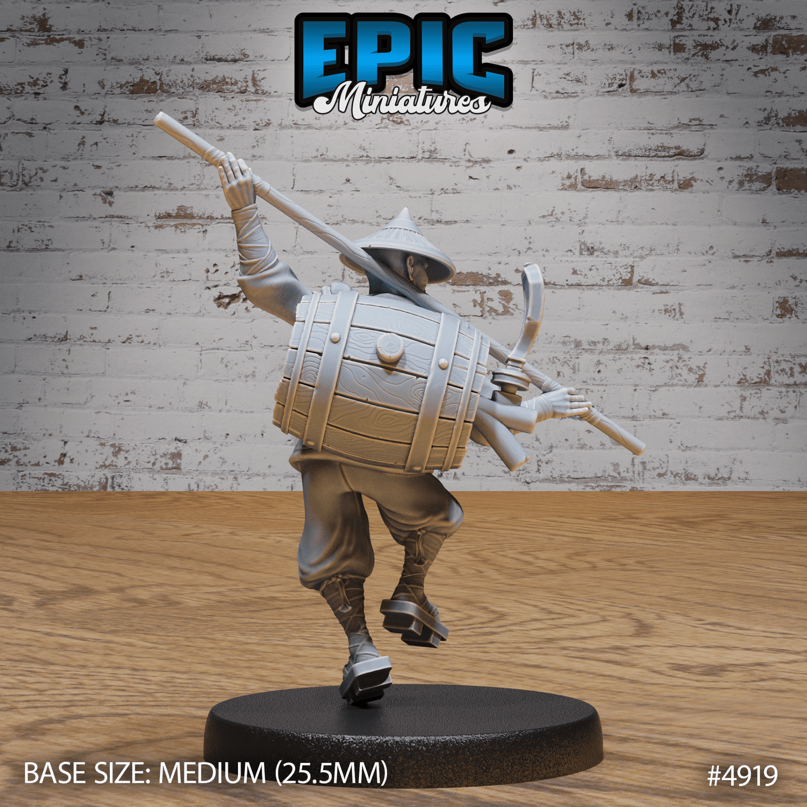 Drunk Master 4918 - 4920 | Epic Miniatures | D&D Tabletop Miniature | Unpredictable Martial Arts Hero for Fantasy Roleplaying | Buy Online from The Home Crafters