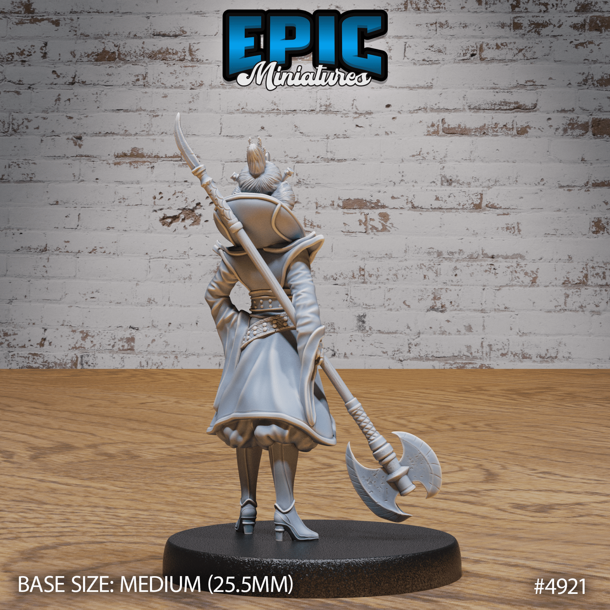 Warrior Empress 4921 - 4923 | Epic Miniatures | D&D Tabletop Miniature | Regal Fighter for Fantasy Roleplaying & Wargaming | Buy Online from The Home Crafters