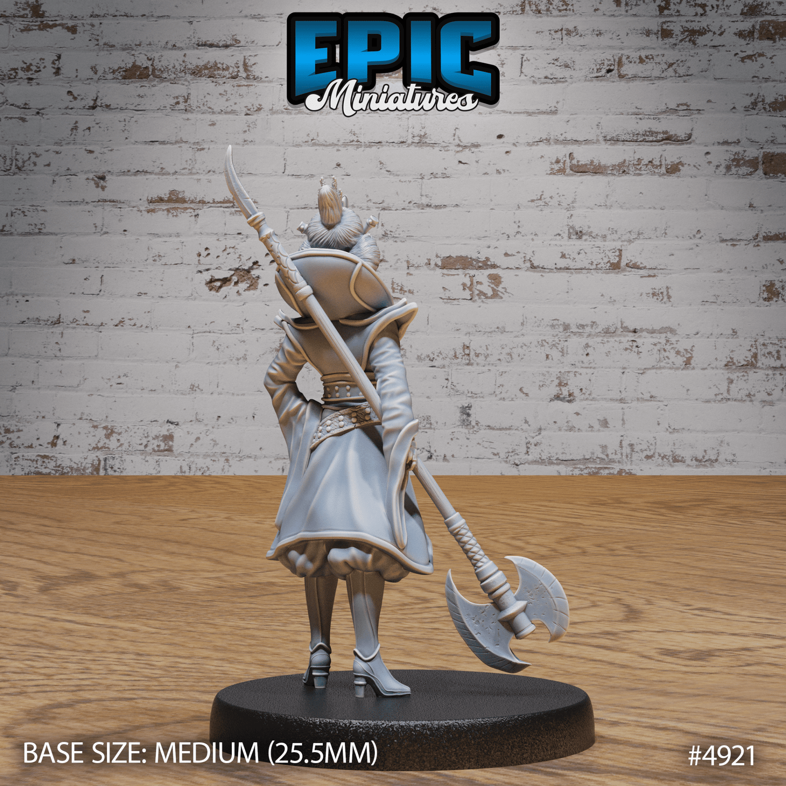Warrior Empress 4921 - 4923 | Epic Miniatures | D&D Tabletop Miniature | Regal Fighter for Fantasy Roleplaying & Wargaming | Buy Online from The Home Crafters