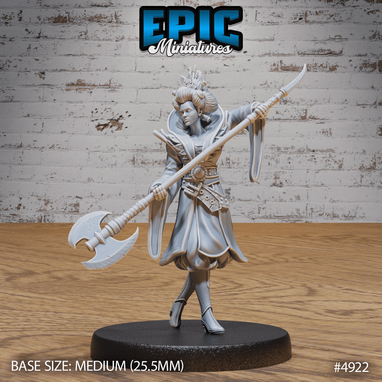 Warrior Empress 4921 - 4923 | Epic Miniatures | D&D Tabletop Miniature | Regal Fighter for Fantasy Roleplaying & Wargaming | Buy Online from The Home Crafters