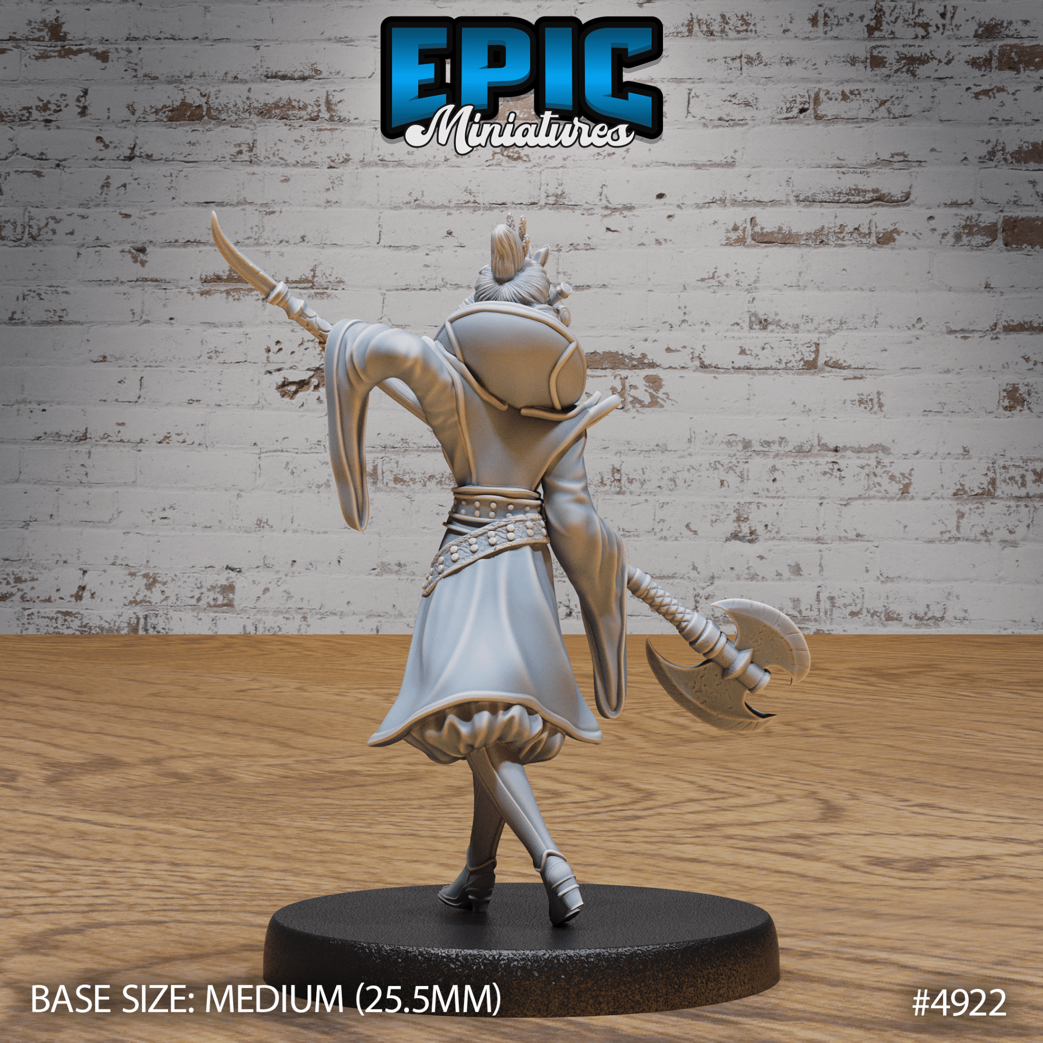 Warrior Empress 4921 - 4923 | Epic Miniatures | D&D Tabletop Miniature | Regal Fighter for Fantasy Roleplaying & Wargaming | Buy Online from The Home Crafters