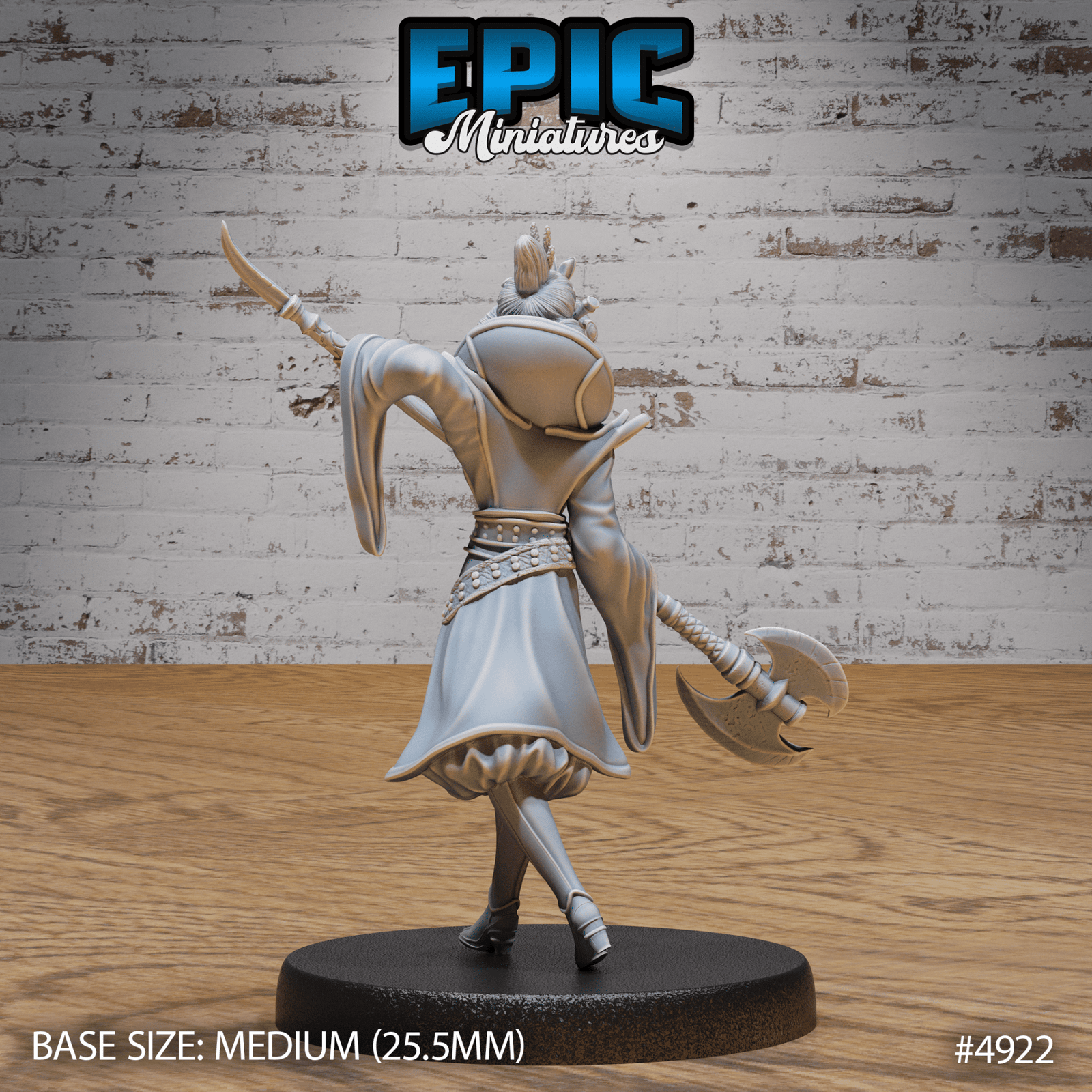 Warrior Empress 4921 - 4923 | Epic Miniatures | D&D Tabletop Miniature | Regal Fighter for Fantasy Roleplaying & Wargaming | Buy Online from The Home Crafters