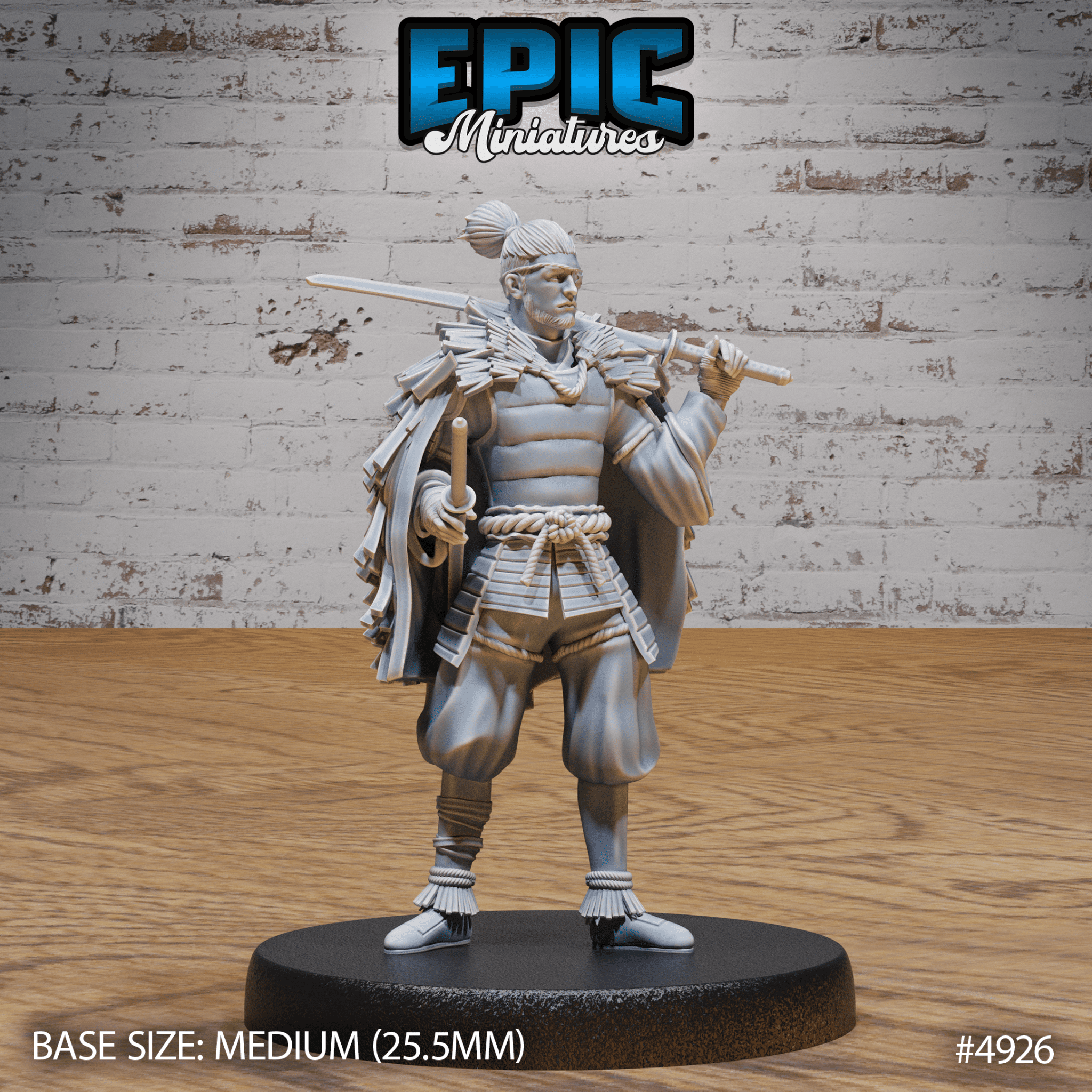 Legendary Ronin 4926 - 4928 | Epic Miniatures | D&D Tabletop Miniature | Masterless Samurai Warrior for Fantasy Roleplaying | Buy Online from The Home Crafters