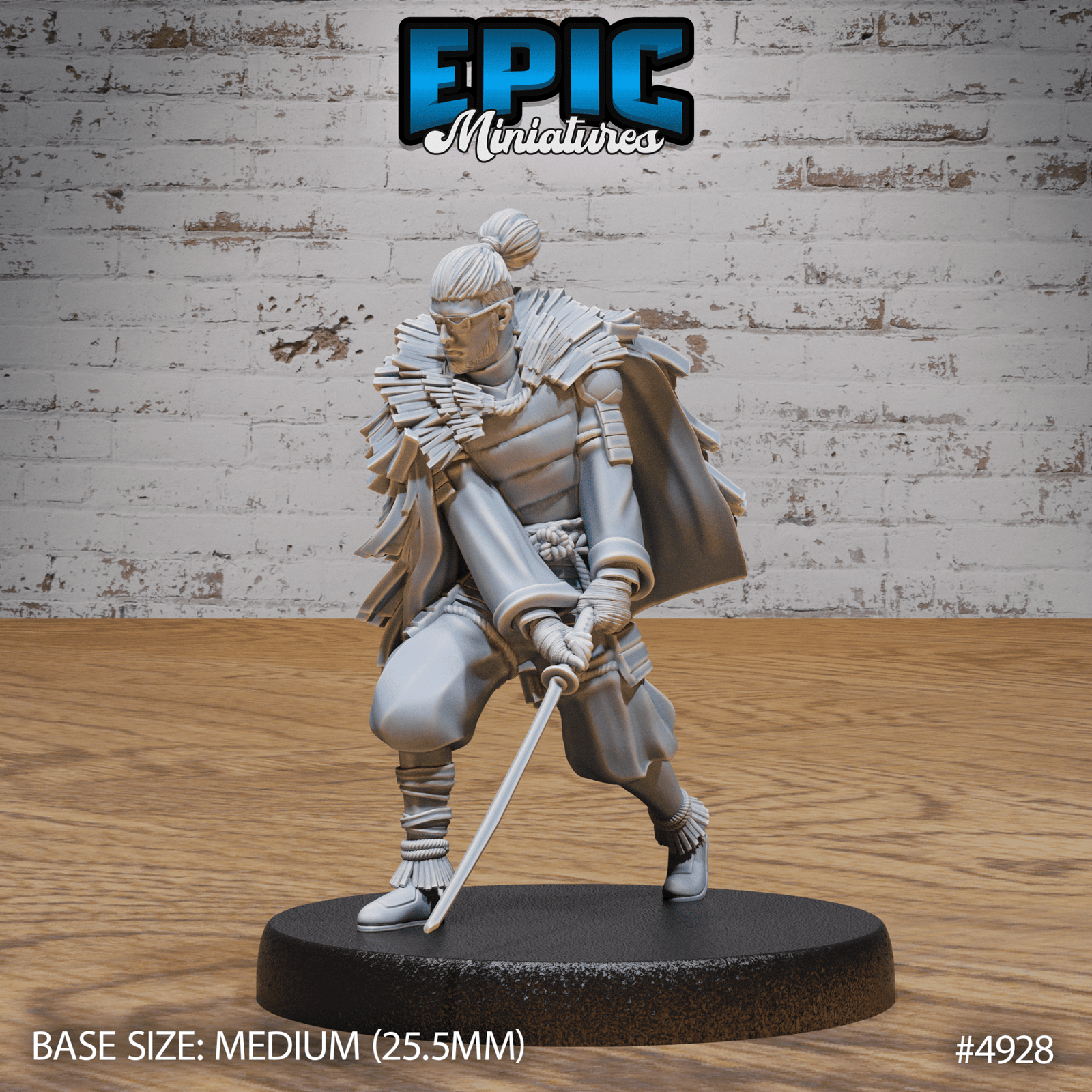 Legendary Ronin 4926 - 4928 | Epic Miniatures | D&D Tabletop Miniature | Masterless Samurai Warrior for Fantasy Roleplaying | Buy Online from The Home Crafters