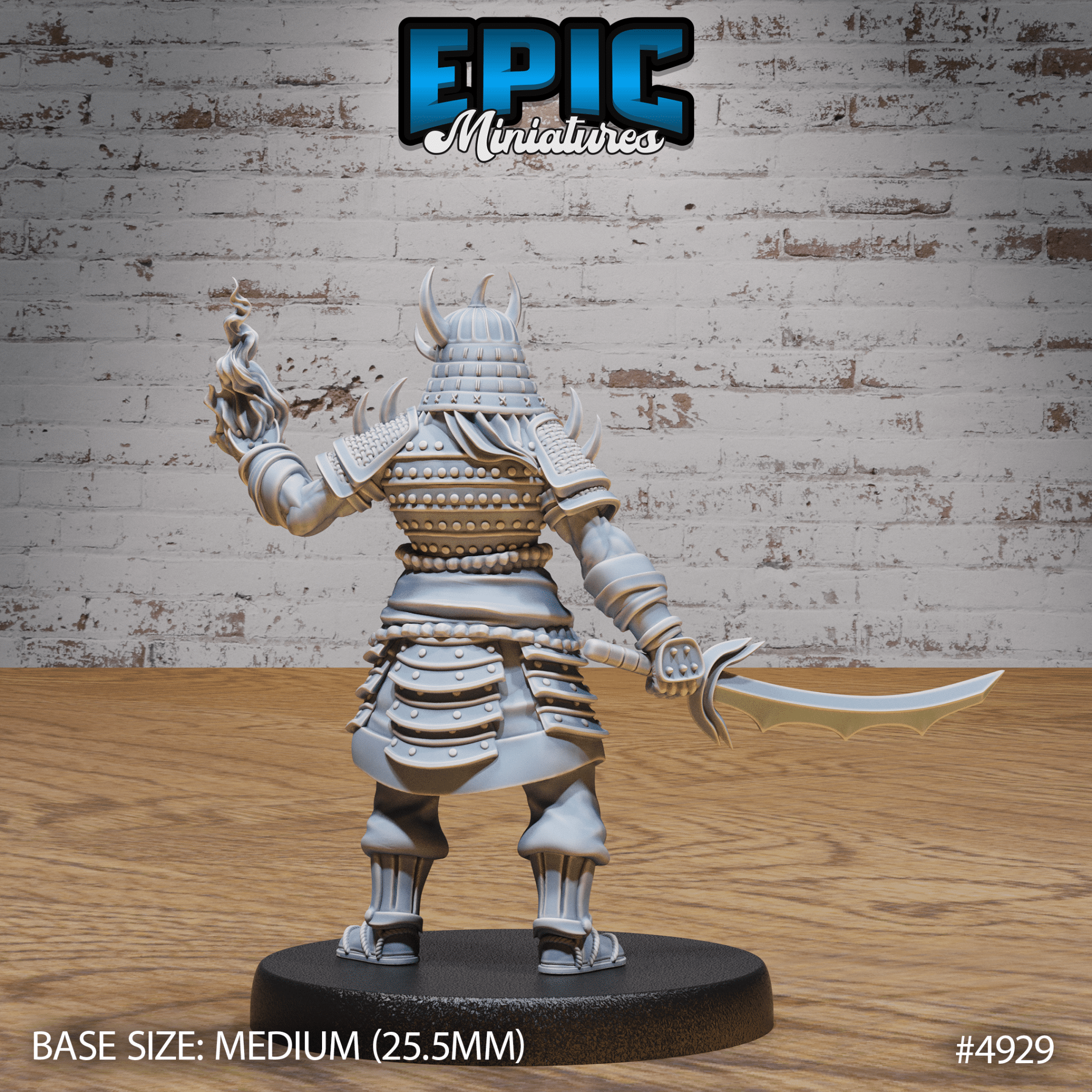 Oni Samurai 4929 - 4931 | Epic Miniatures | D&D Tabletop Miniature | Fierce Demon Warrior for Fantasy Roleplaying | Buy Online from The Home Crafters