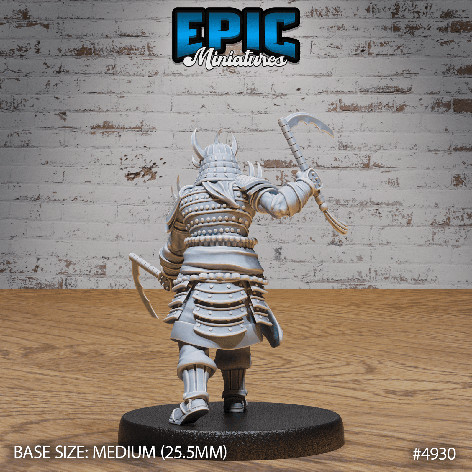 Oni Samurai 4929 - 4931 | Epic Miniatures | D&D Tabletop Miniature | Fierce Demon Warrior for Fantasy Roleplaying | Buy Online from The Home Crafters