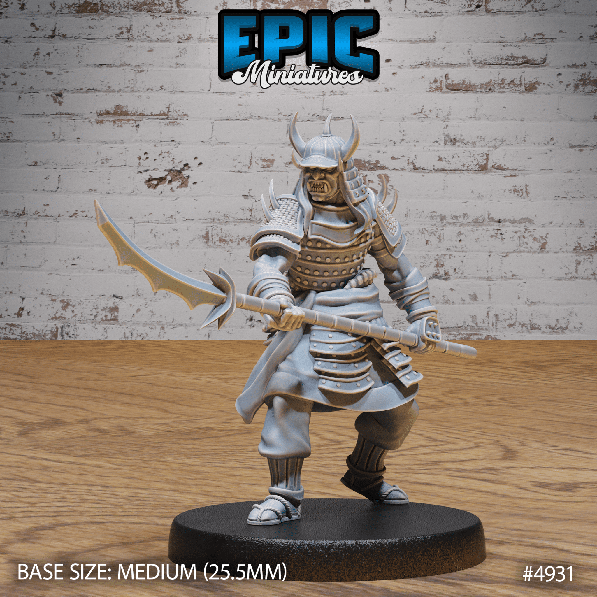Oni Samurai 4929 - 4931 | Epic Miniatures | D&D Tabletop Miniature | Fierce Demon Warrior for Fantasy Roleplaying | Buy Online from The Home Crafters