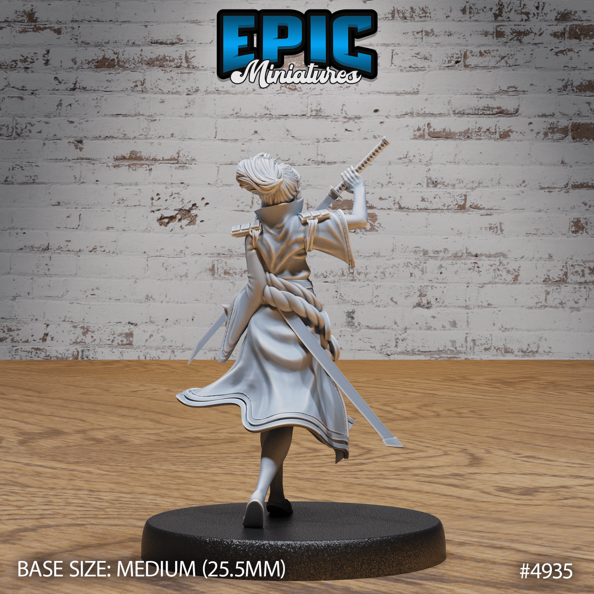 Samurai Woman 4935 - 4937 | Epic Miniatures | D&D Tabletop Miniature | Elegant and Fierce Warrior for Fantasy Roleplaying | Buy Online from The Home Crafters