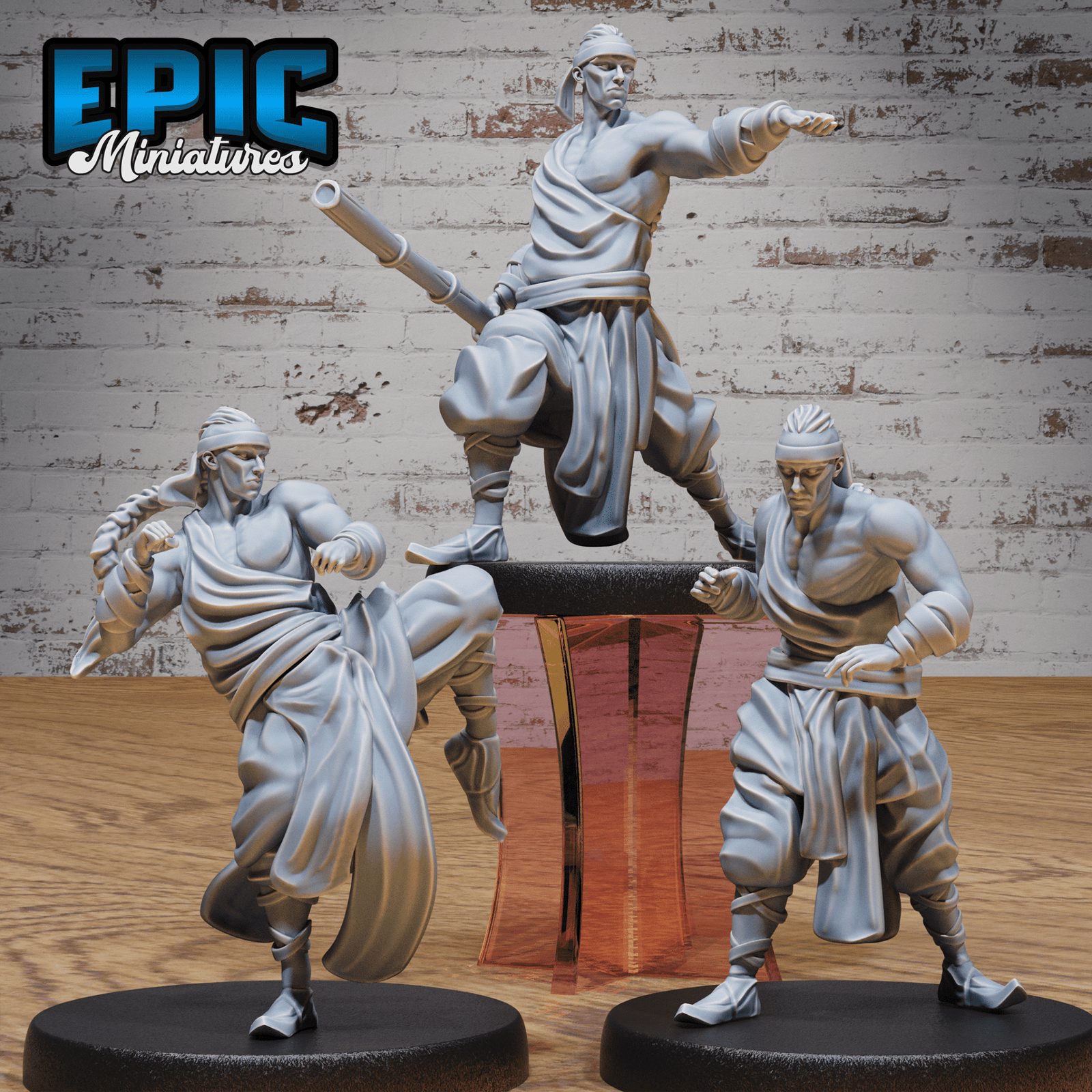 Martial Arts Monk 4938 - 4940 | Epic Miniatures | D&D Tabletop Miniature | Skilled Hand - to - Hand Fighter for Fantasy Roleplaying | Buy Online from The Home Crafters