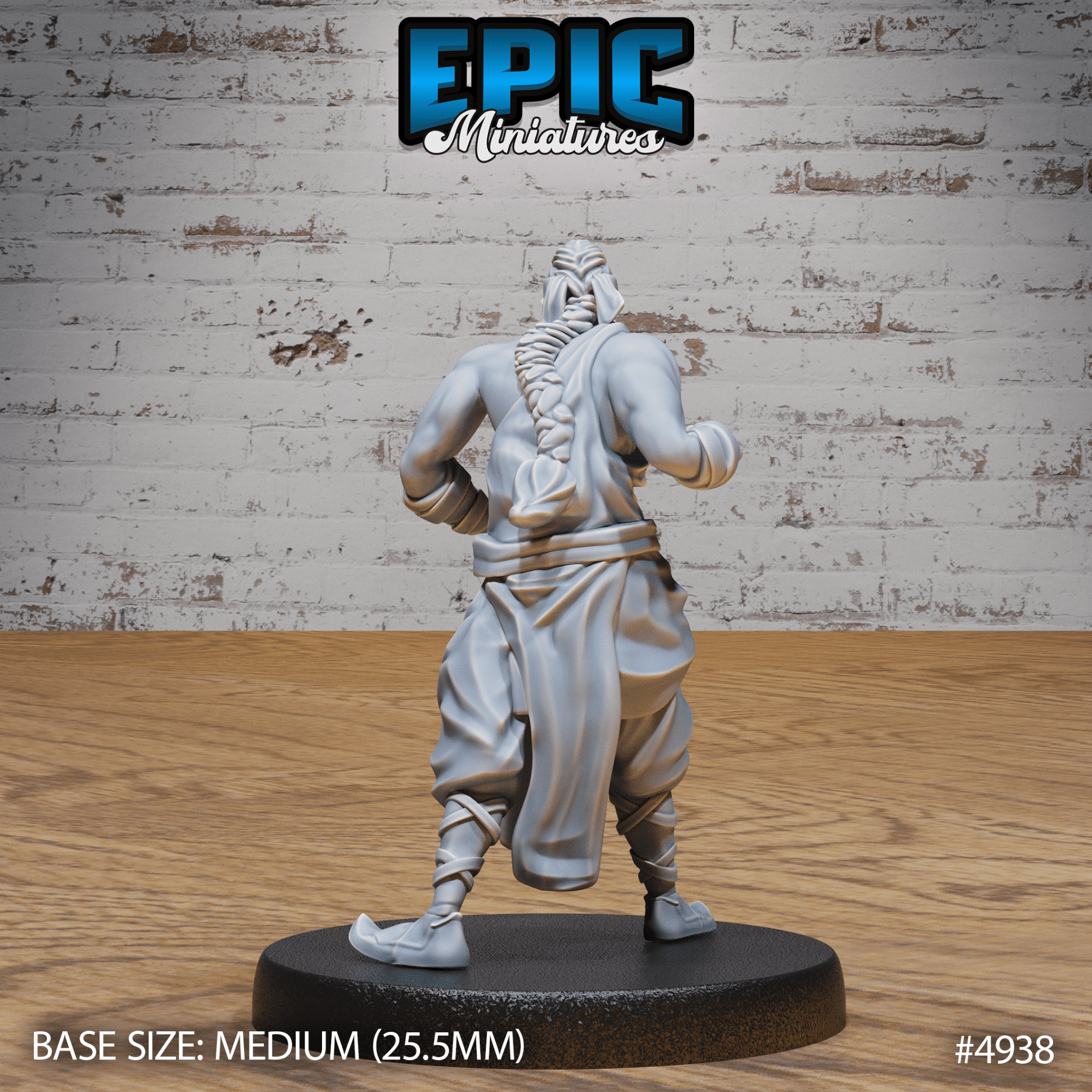 Martial Arts Monk 4938 - 4940 | Epic Miniatures | D&D Tabletop Miniature | Skilled Hand - to - Hand Fighter for Fantasy Roleplaying | Buy Online from The Home Crafters