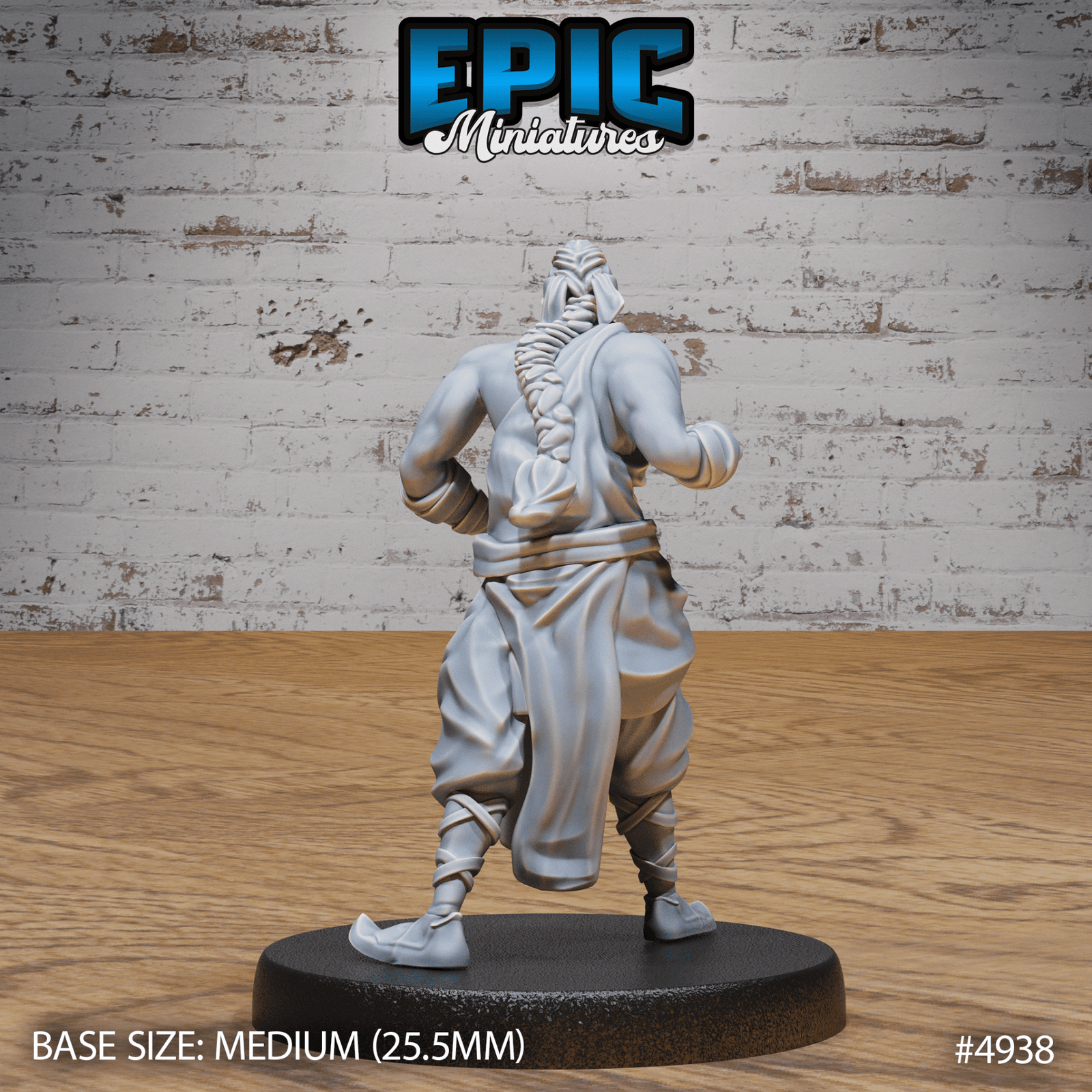 Martial Arts Monk 4938 - 4940 | Epic Miniatures | D&D Tabletop Miniature | Skilled Hand - to - Hand Fighter for Fantasy Roleplaying | Buy Online from The Home Crafters
