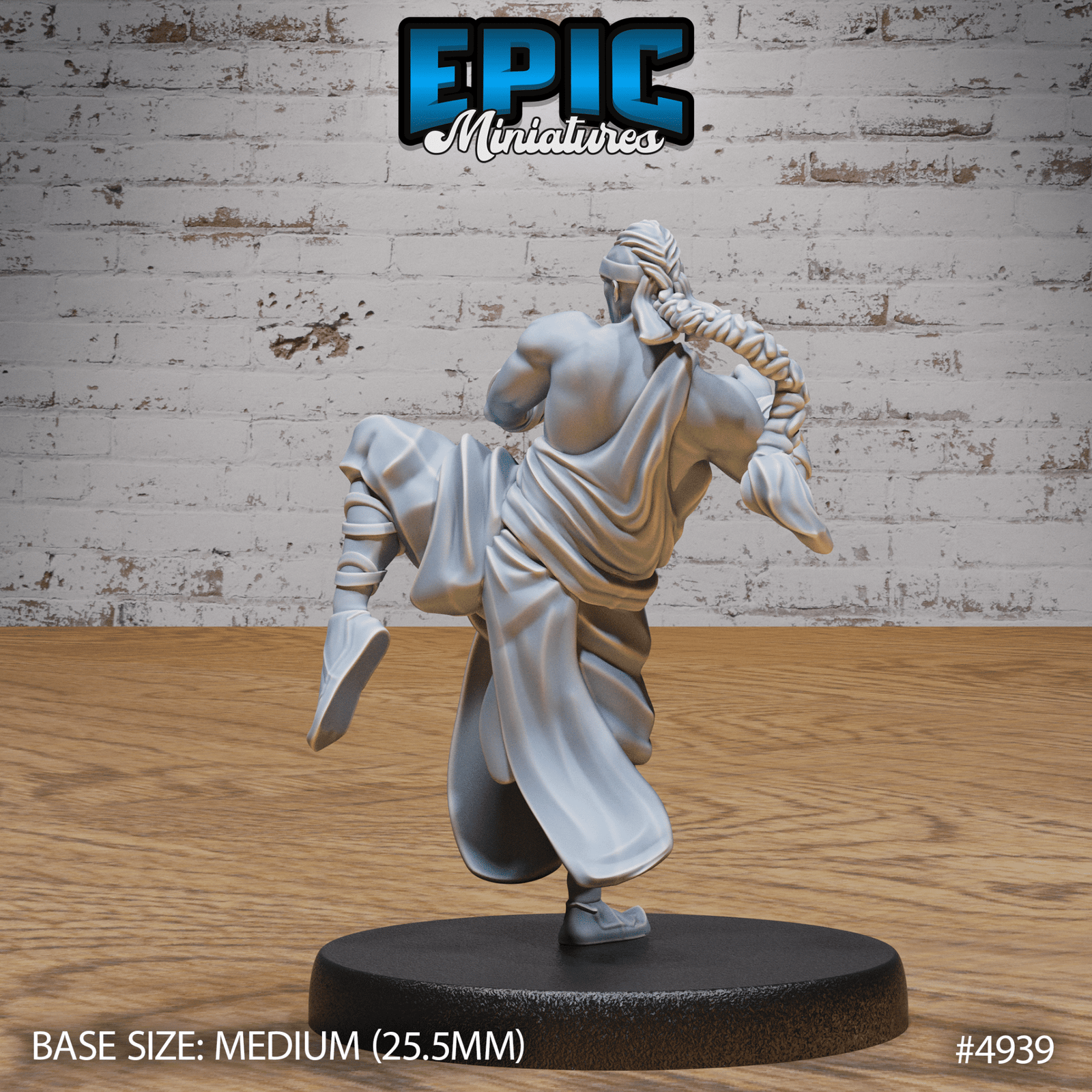 Martial Arts Monk 4938 - 4940 | Epic Miniatures | D&D Tabletop Miniature | Skilled Hand - to - Hand Fighter for Fantasy Roleplaying | Buy Online from The Home Crafters