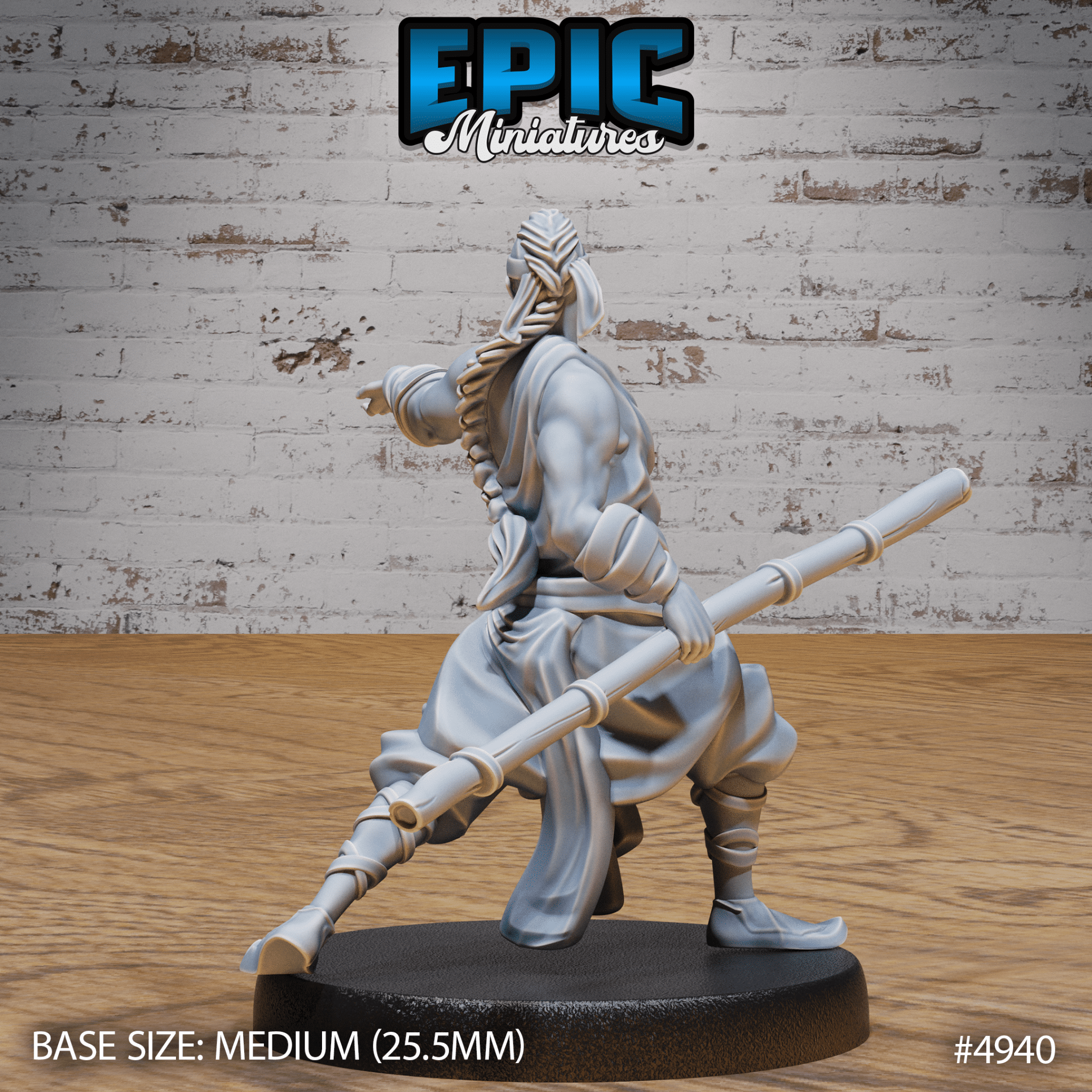 Martial Arts Monk 4938 - 4940 | Epic Miniatures | D&D Tabletop Miniature | Skilled Hand - to - Hand Fighter for Fantasy Roleplaying | Buy Online from The Home Crafters