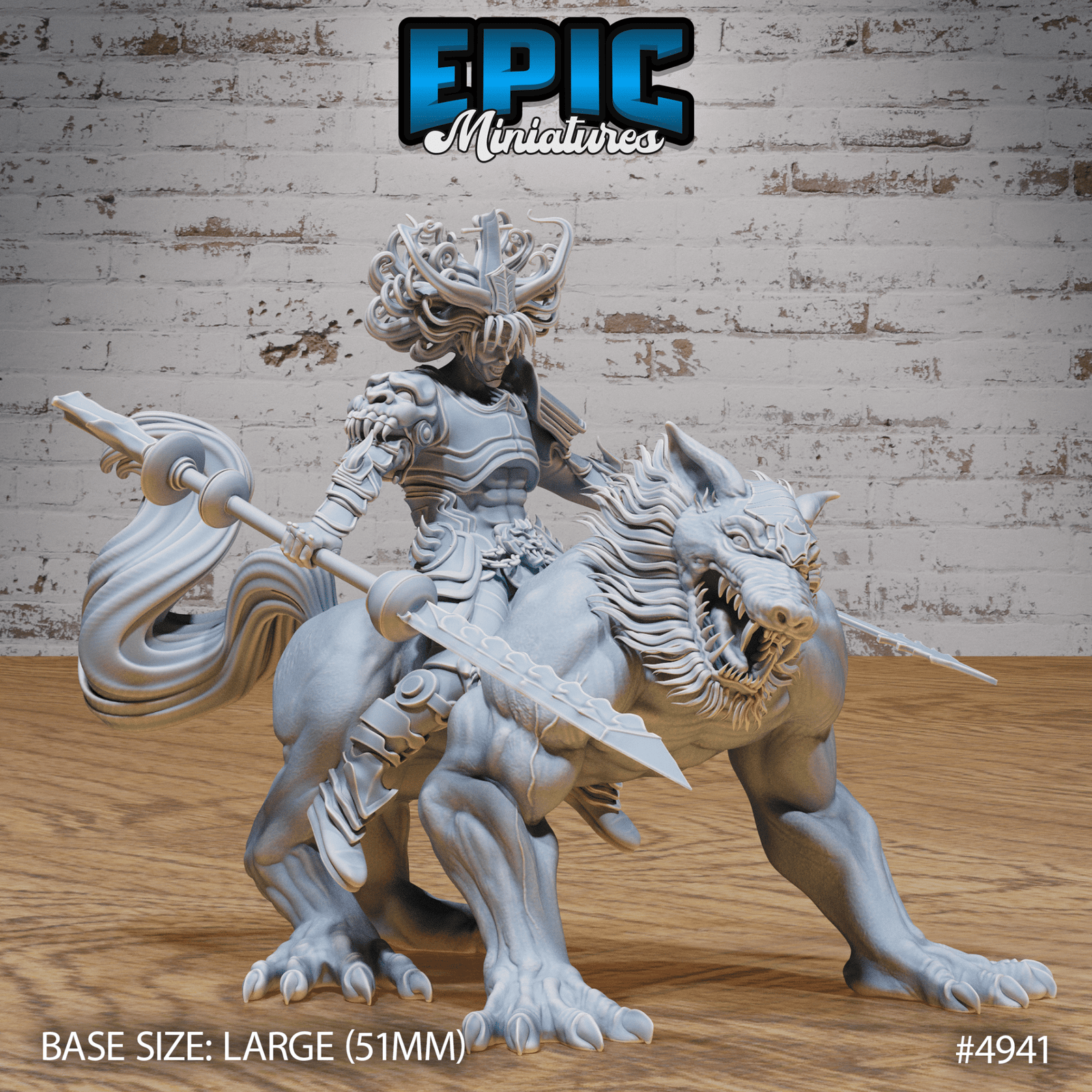 Asura Prince 4941 | Epic Miniatures | D&D Tabletop Miniature | Noble Demon Warrior for Fantasy Roleplaying | Buy Online from The Home Crafters