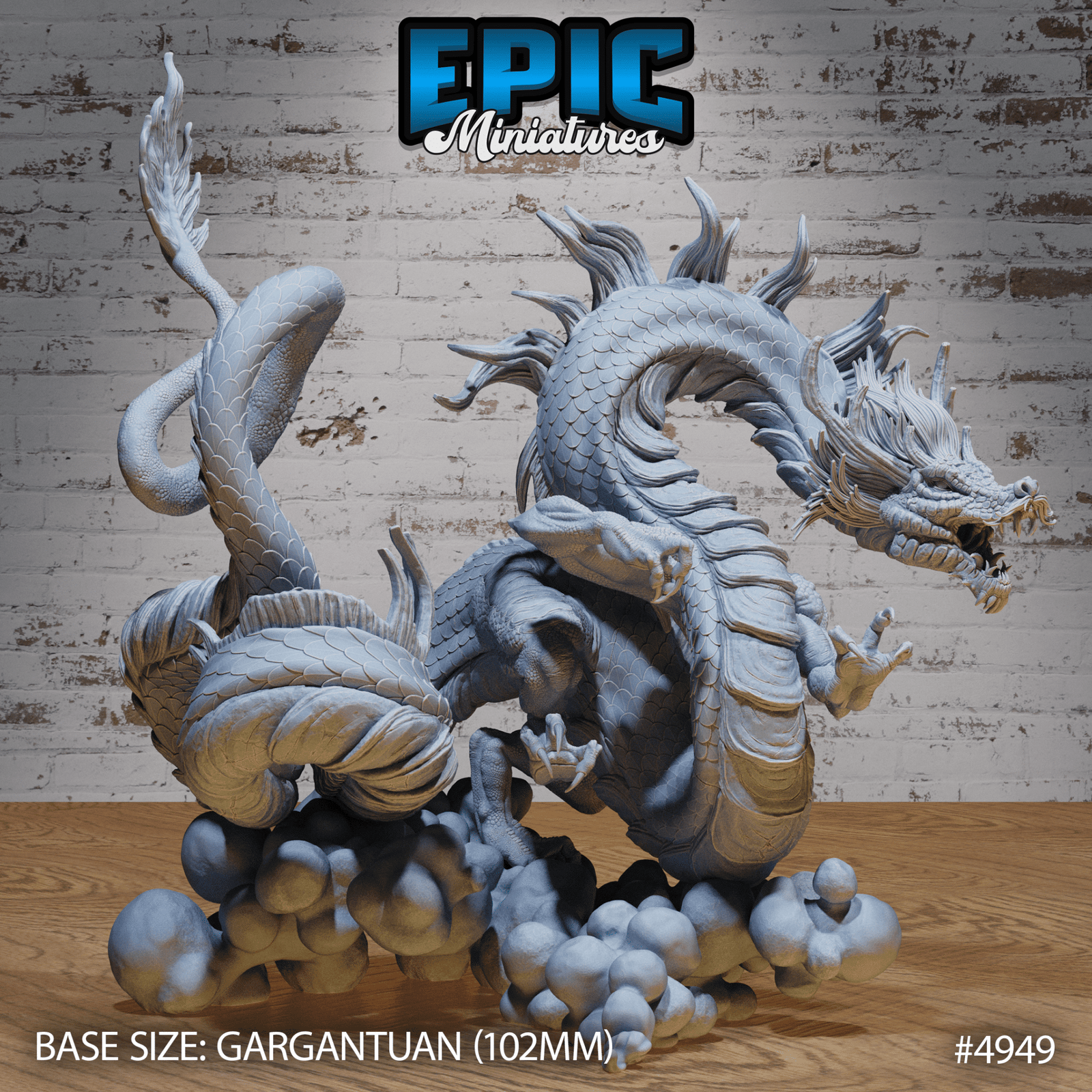 Emperor Lung Dragon | Legends of the East | Epic Miniatures | D&D Tabletop Miniature | Buy Online from The Home Crafters