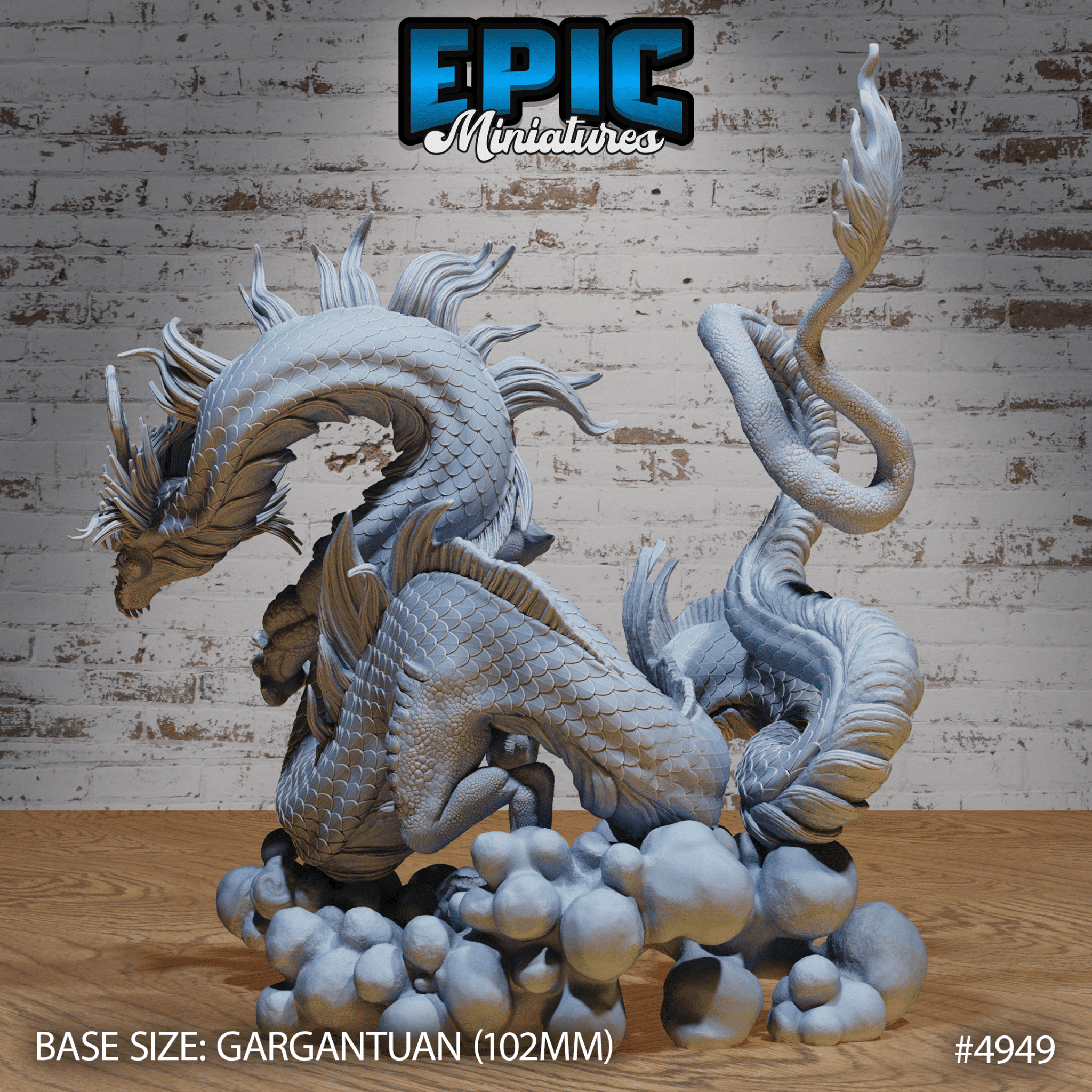 Emperor Lung Dragon | Legends of the East | Epic Miniatures | D&D Tabletop Miniature | Buy Online from The Home Crafters