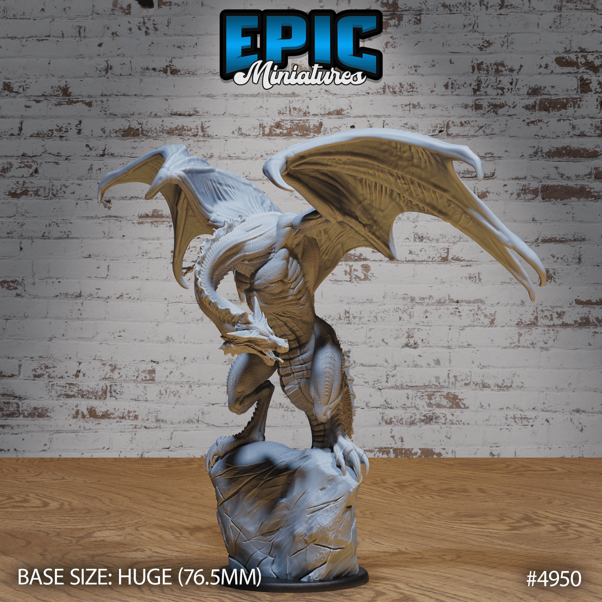 Inferno Wyvern by Epic Miniatures | High - Detail DnD Tabletop Model | Buy Online from The Home Crafters