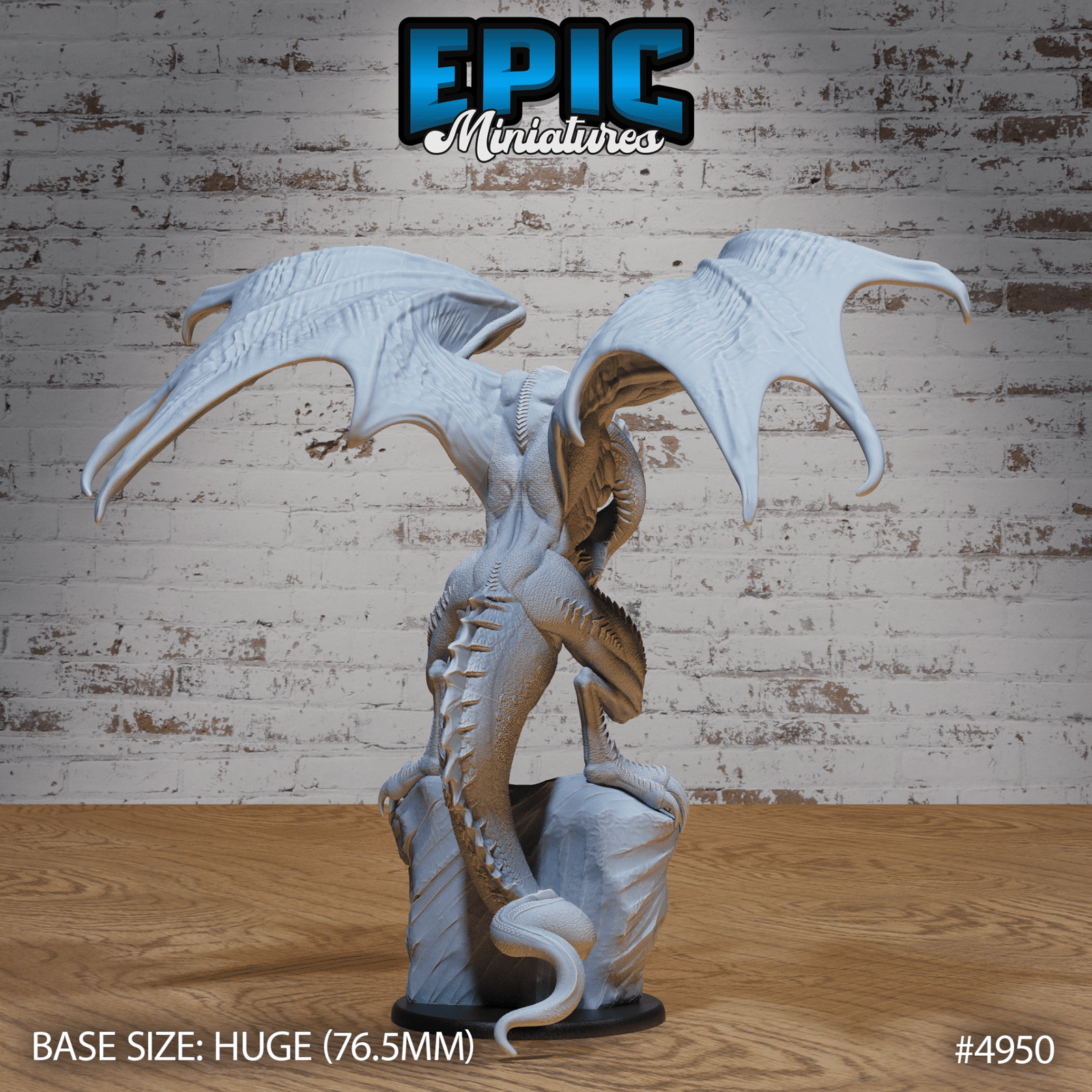 Inferno Wyvern by Epic Miniatures | High - Detail DnD Tabletop Model | Buy Online from The Home Crafters