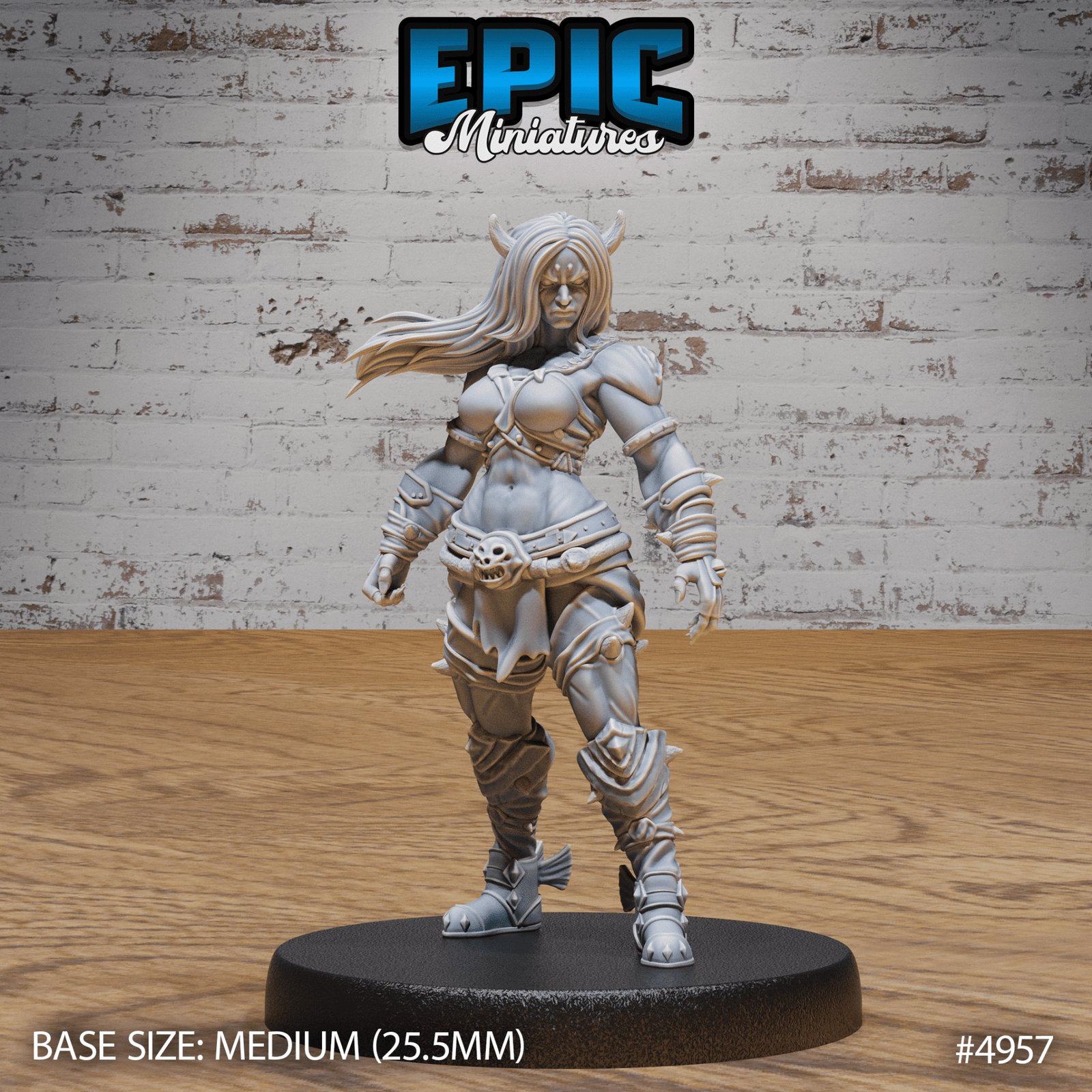 Orc Tiefling Female 4957 - 4959 | Epic Miniatures | D&D Tabletop Minis | Buy Online from The Home Crafters
