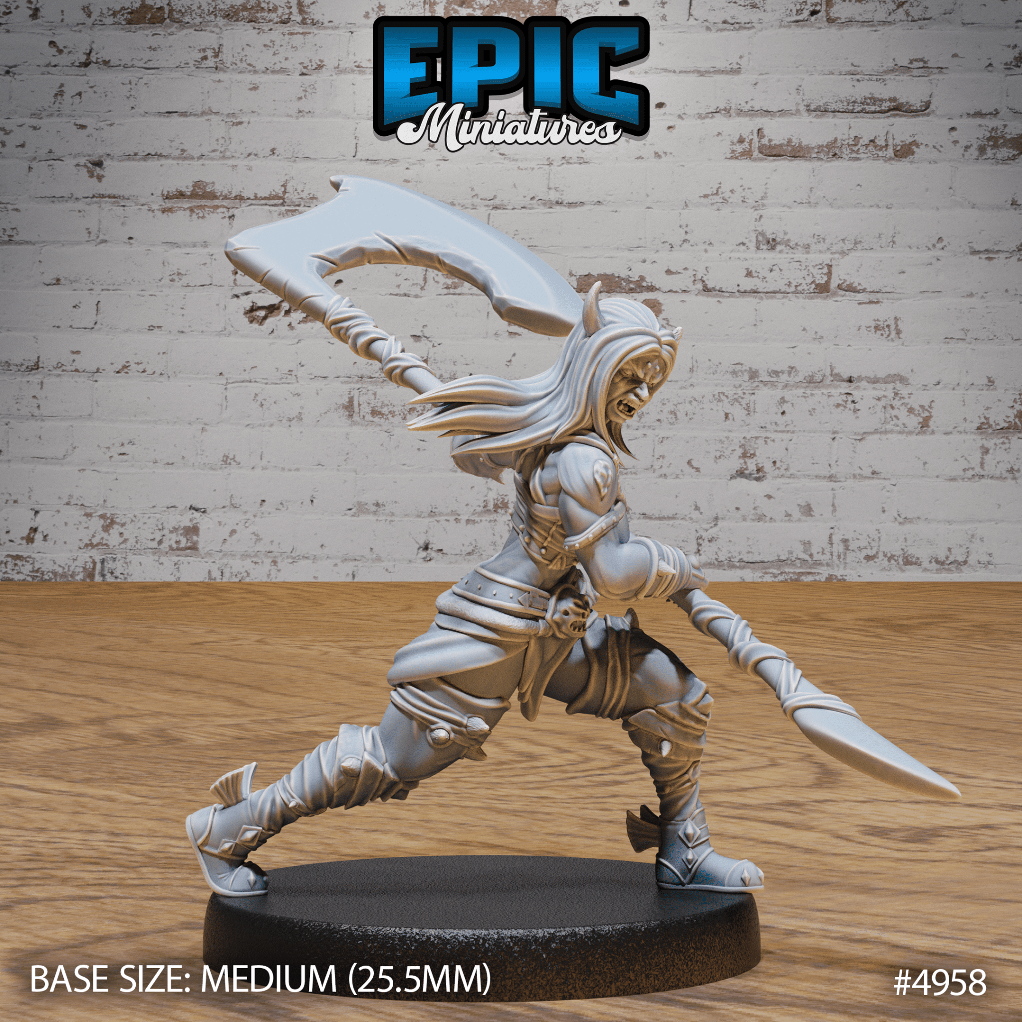 Orc Tiefling Female 4957 - 4959 | Epic Miniatures | D&D Tabletop Minis | Buy Online from The Home Crafters