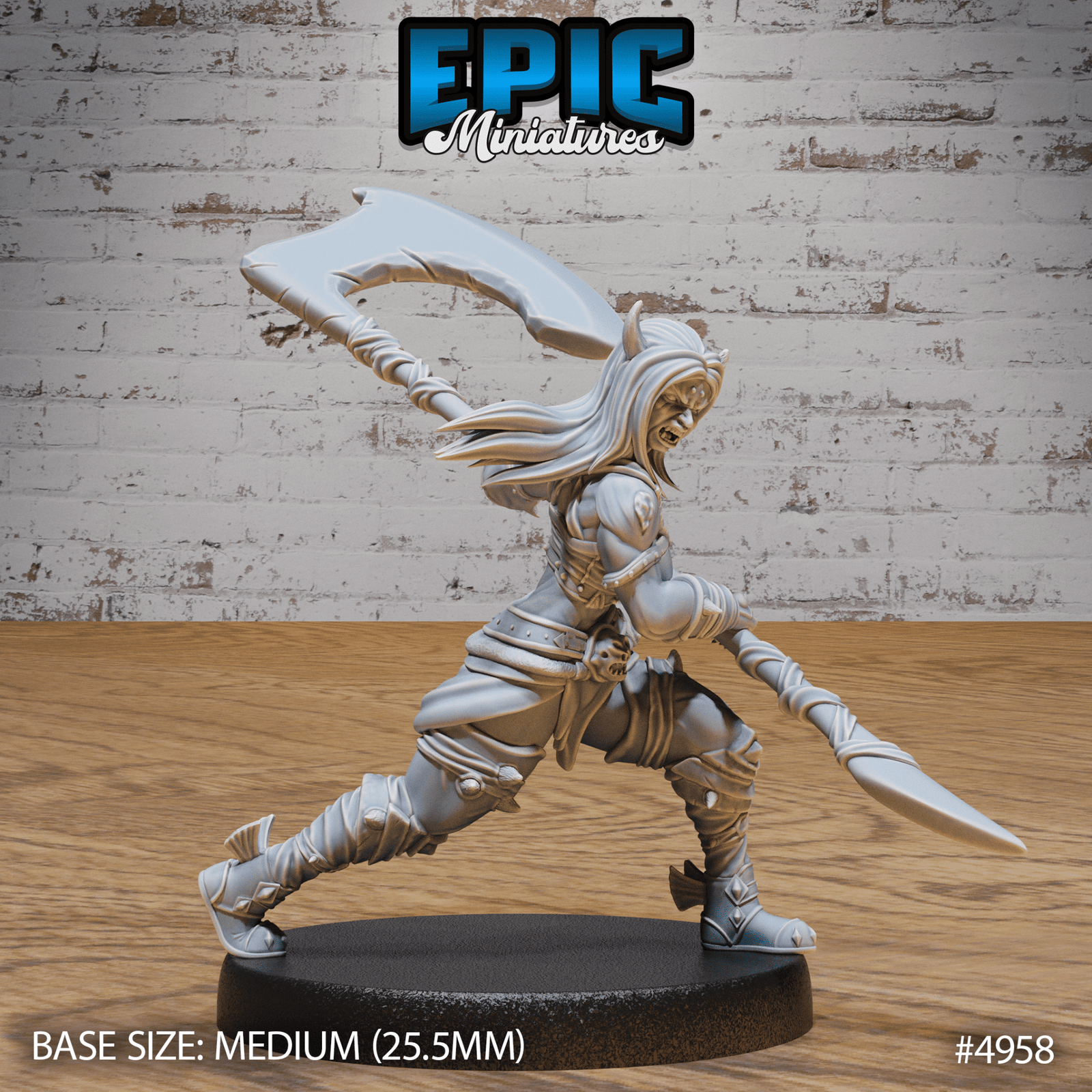 Orc Tiefling Female 4957 - 4959 | Epic Miniatures | D&D Tabletop Minis | Buy Online from The Home Crafters