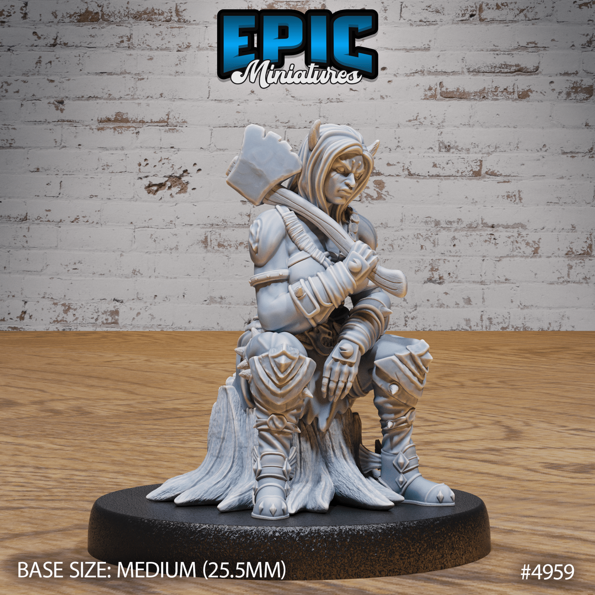 Orc Tiefling Female 4957 - 4959 | Epic Miniatures | D&D Tabletop Minis | Buy Online from The Home Crafters
