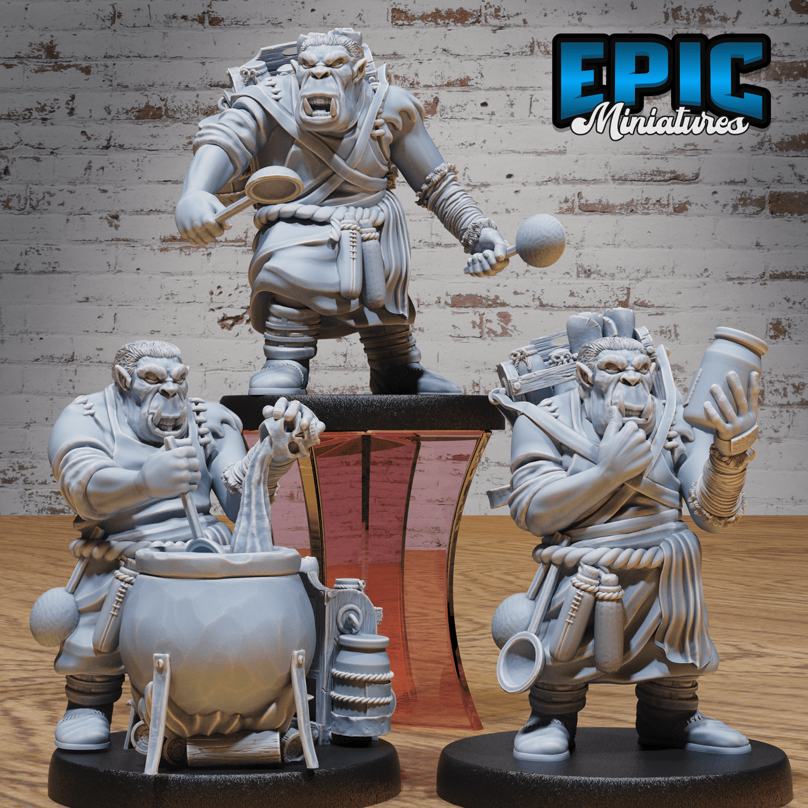 Gray Orc Alchemist 4966 - 4968 | Epic Miniatures | D&D Tabletop Miniatures | Buy Online from The Home Crafters