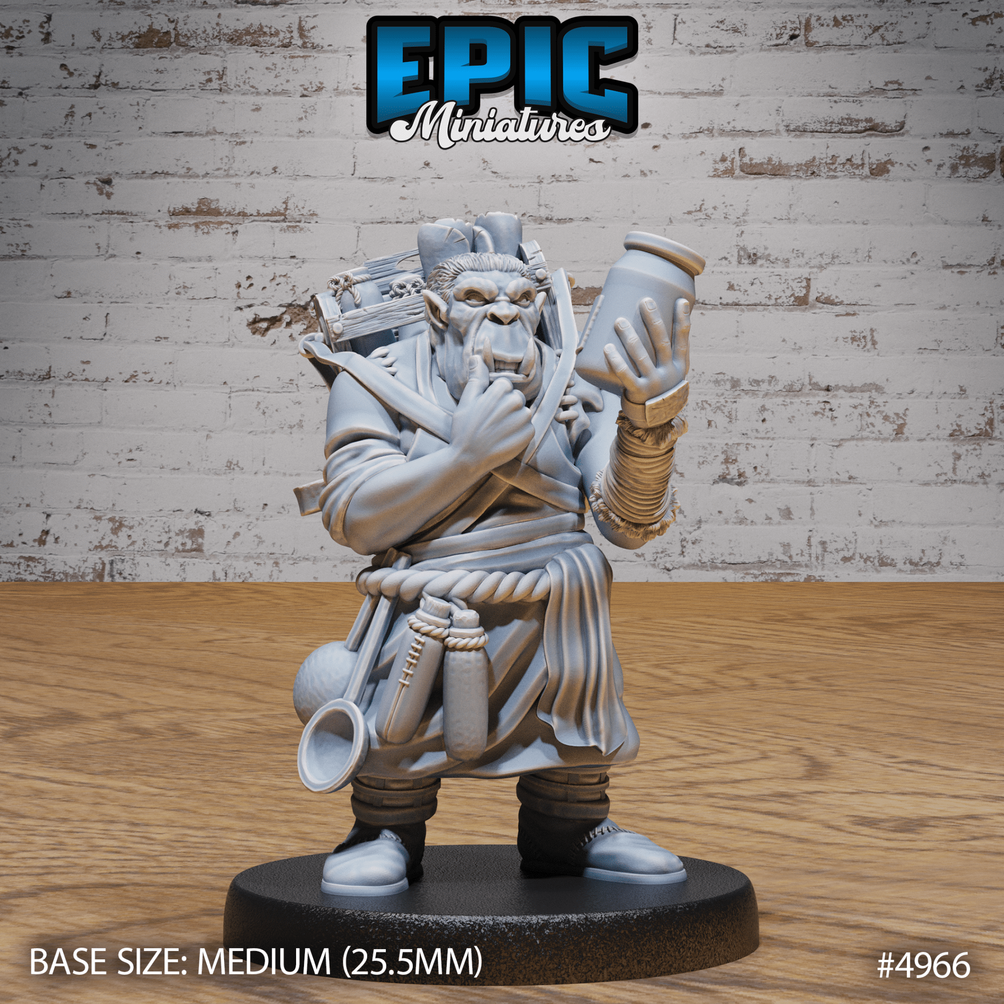 Gray Orc Alchemist 4966 - 4968 | Epic Miniatures | D&D Tabletop Miniatures | Buy Online from The Home Crafters