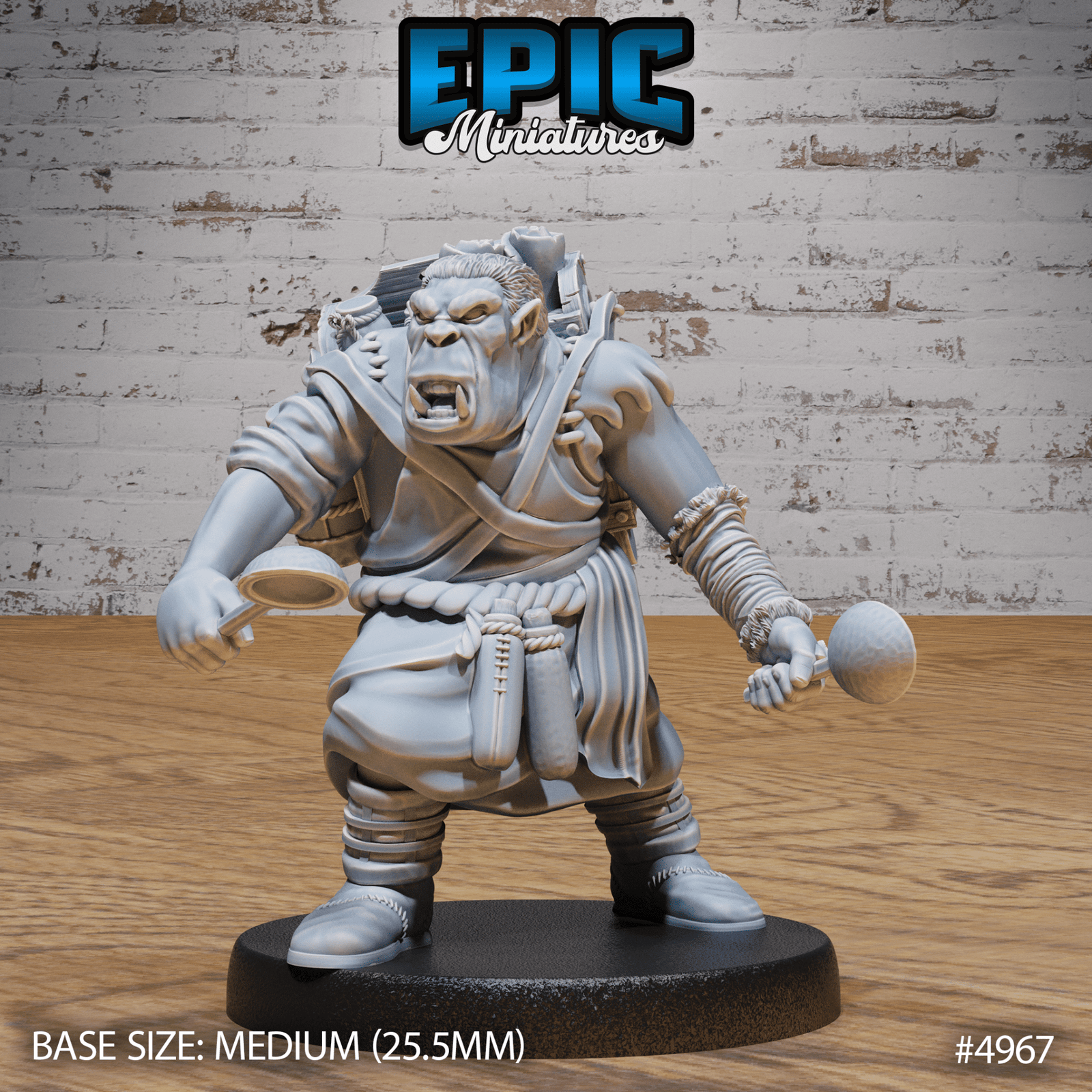 Gray Orc Alchemist 4966 - 4968 | Epic Miniatures | D&D Tabletop Miniatures | Buy Online from The Home Crafters