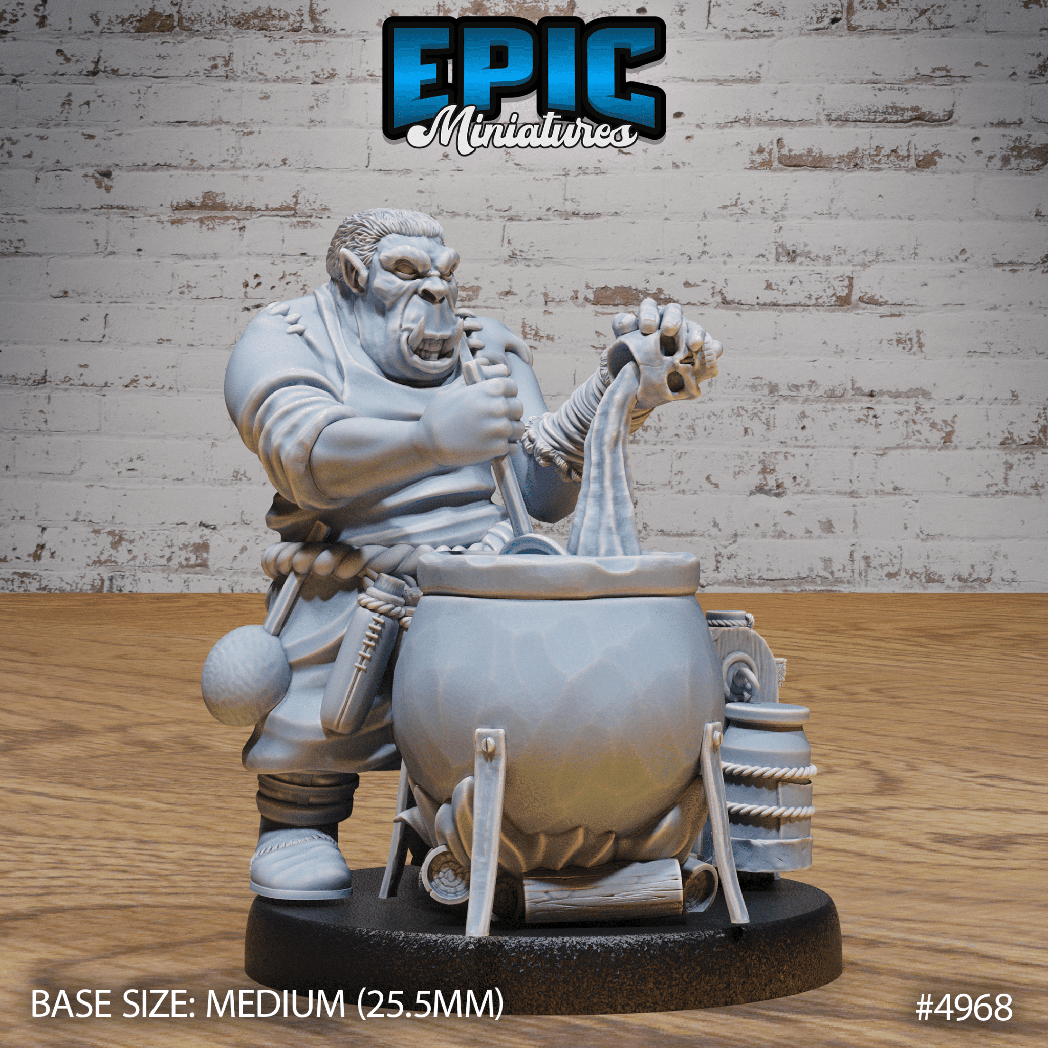 Gray Orc Alchemist 4966 - 4968 | Epic Miniatures | D&D Tabletop Miniatures | Buy Online from The Home Crafters