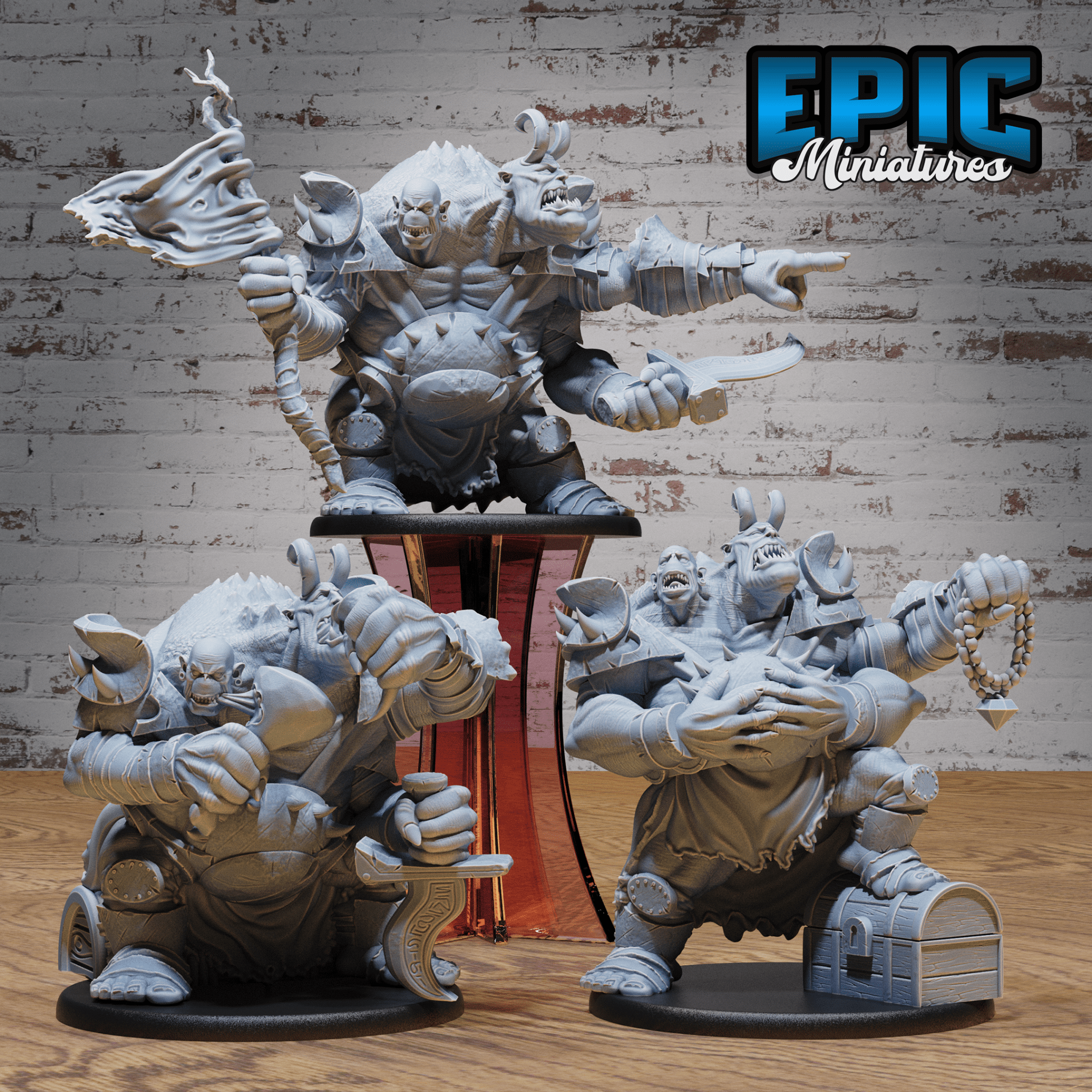 Ettin Mutant General 4969 - 4971 | Epic Miniatures | D&D Tabletop Miniatures | Buy Online from The Home Crafters
