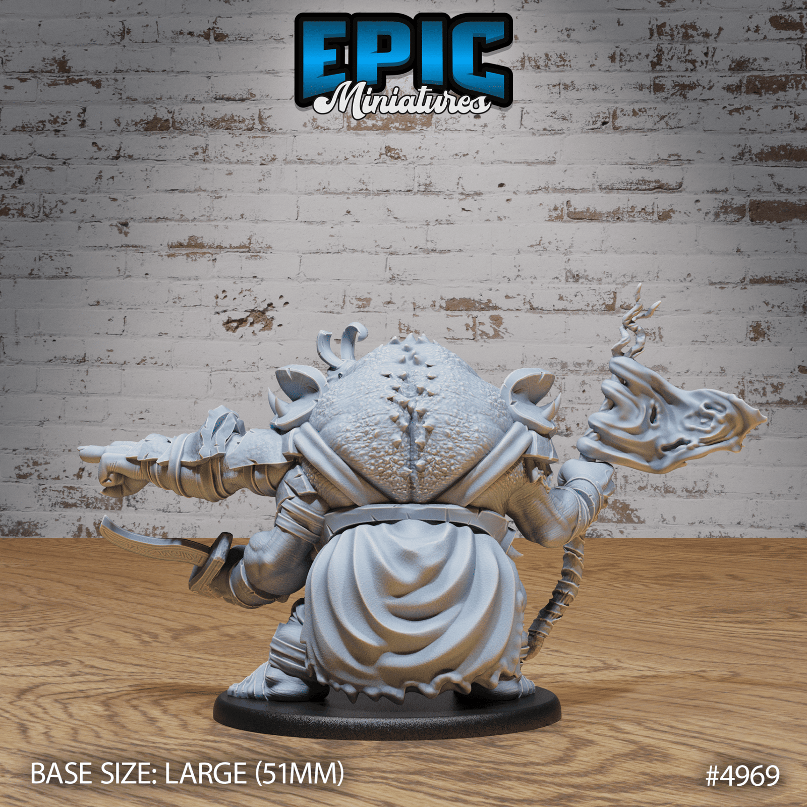 Ettin Mutant General 4969 - 4971 | Epic Miniatures | D&D Tabletop Miniatures | Buy Online from The Home Crafters