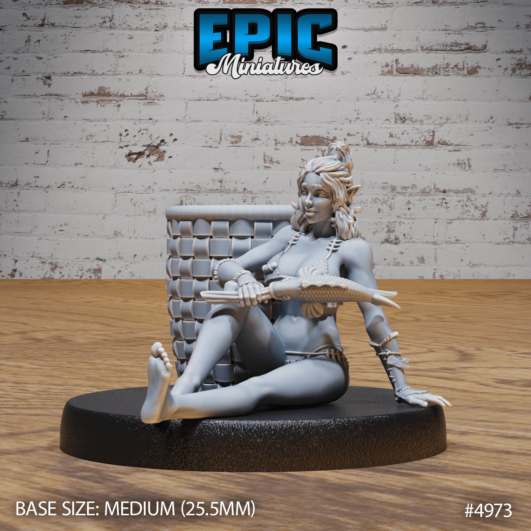 Orc Fisher Female 4972 - 4974 | Epic Miniatures | D&D Tabletop Miniatures | Buy Online from The Home Crafters