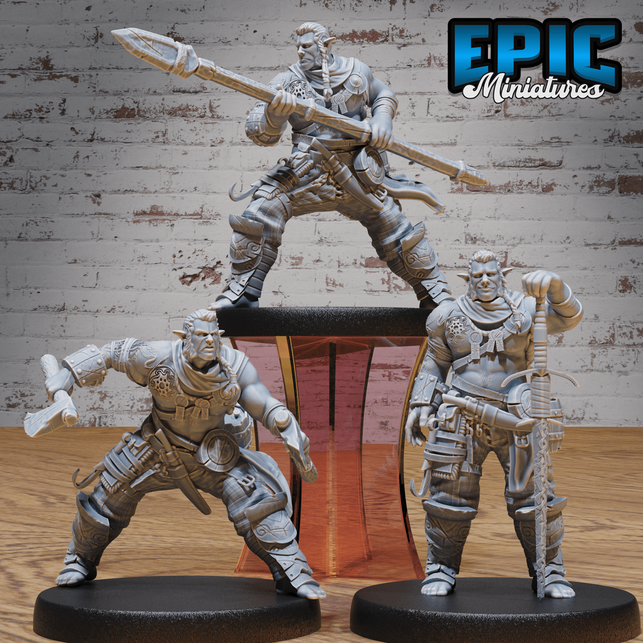 Half Orc Adventurer 4987 - 4989 | Epic Miniatures | D&D Tabletop Miniature | Buy Online from The Home Crafters