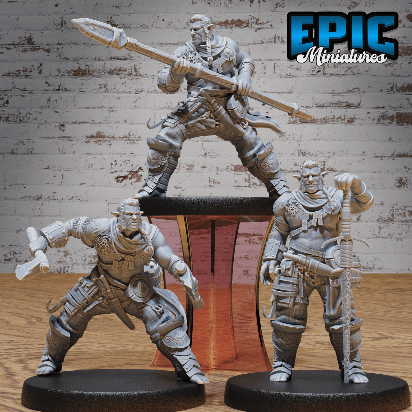 Half Orc Adventurer 4987 - 4989 | Epic Miniatures | D&D Tabletop Miniature | Buy Online from The Home Crafters