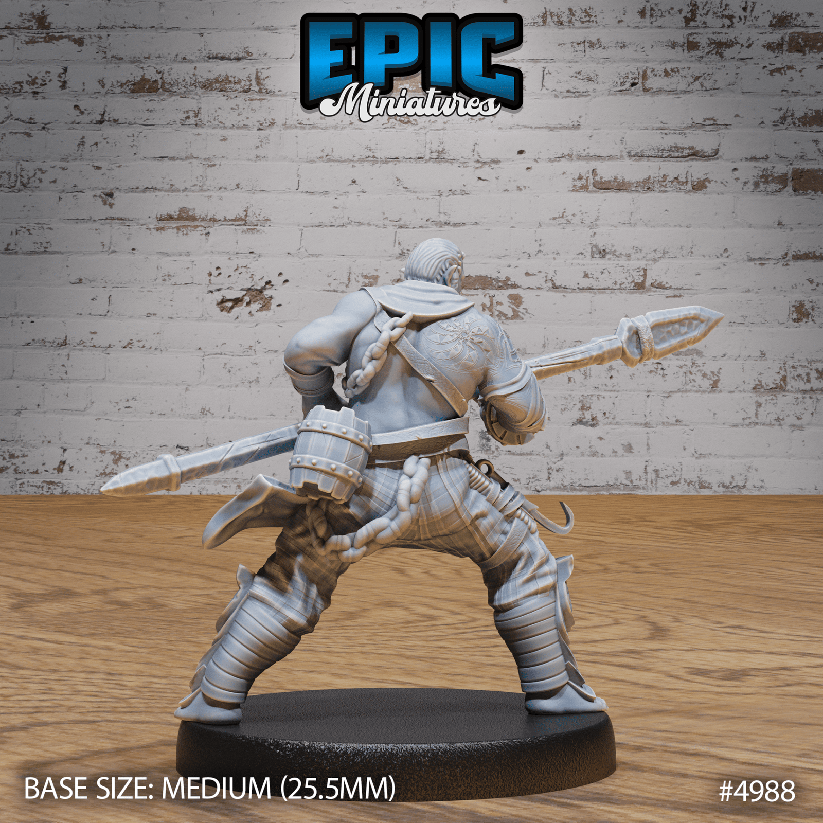 Half Orc Adventurer 4987 - 4989 | Epic Miniatures | D&D Tabletop Miniature | Buy Online from The Home Crafters