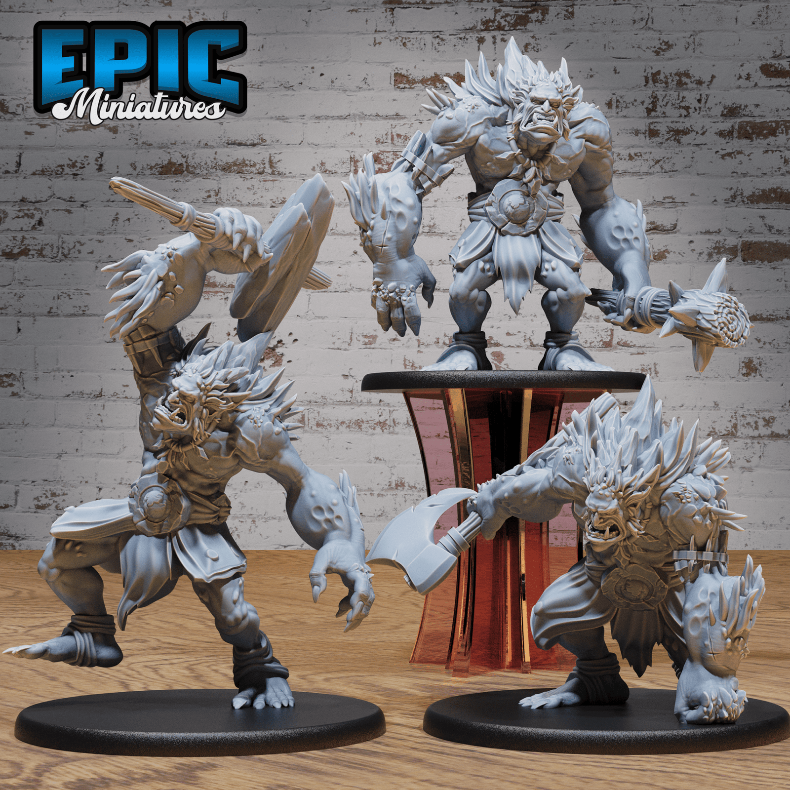 Savage Troll 4990 - 4992 | Epic Miniatures | D&D Tabletop Miniature | Buy Online from The Home Crafters